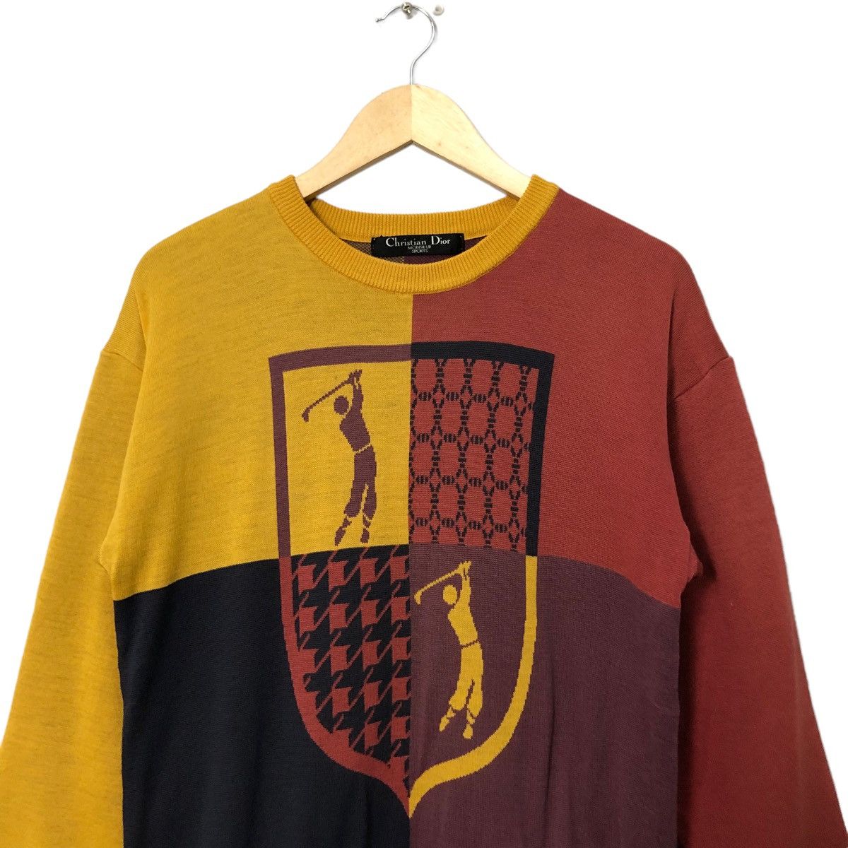Christian Dior Monsieur Vintage Christian Dior Monsieur Big Logo Knitwear Sweatshirt Size US S / EU 44-46 / 1 - 4 Thumbnail