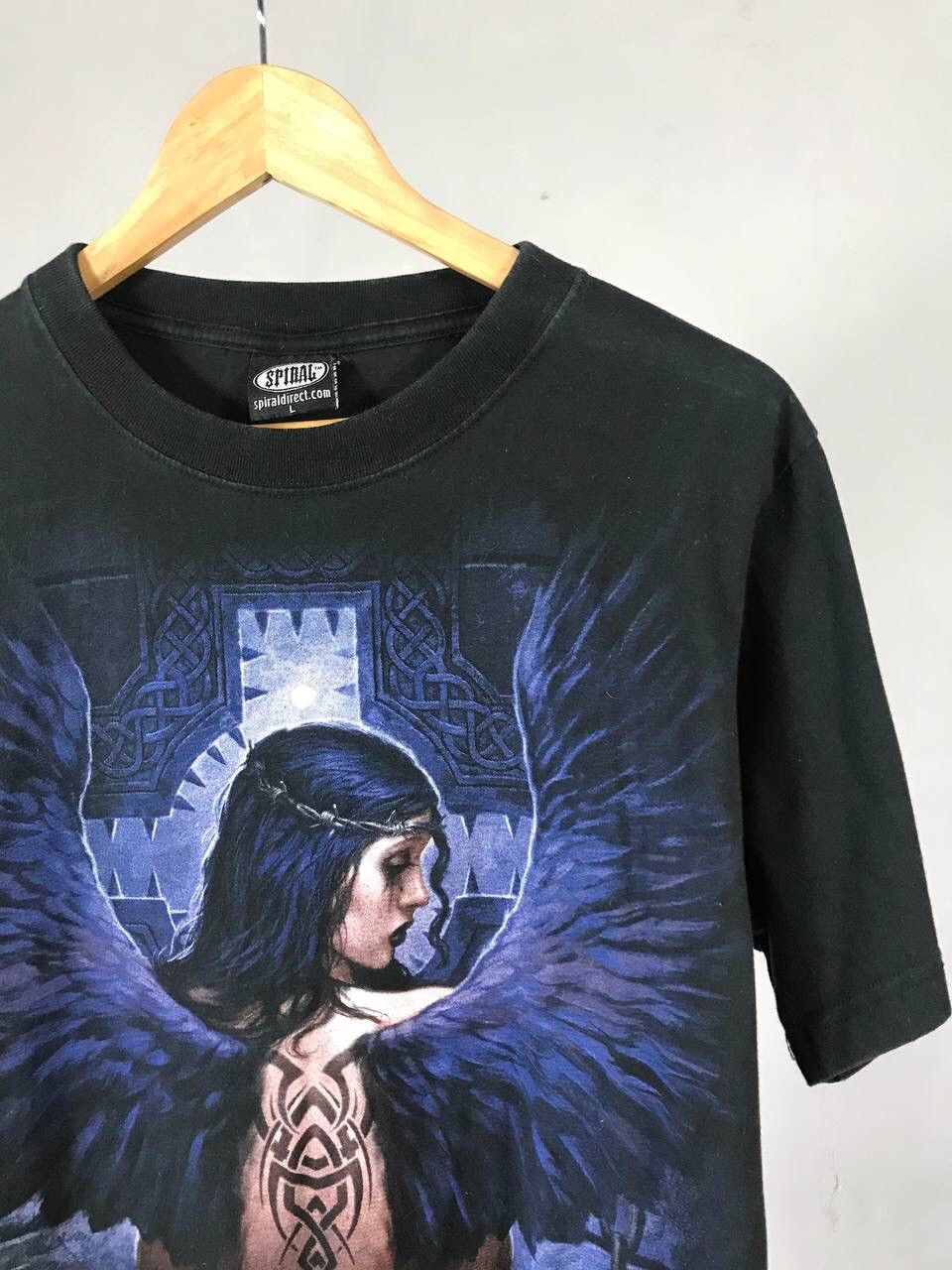 Band Tees Spiral Vintage Overprinted Rock Tee Size US L / EU 52-54 / 3 - 2 Thumbnail