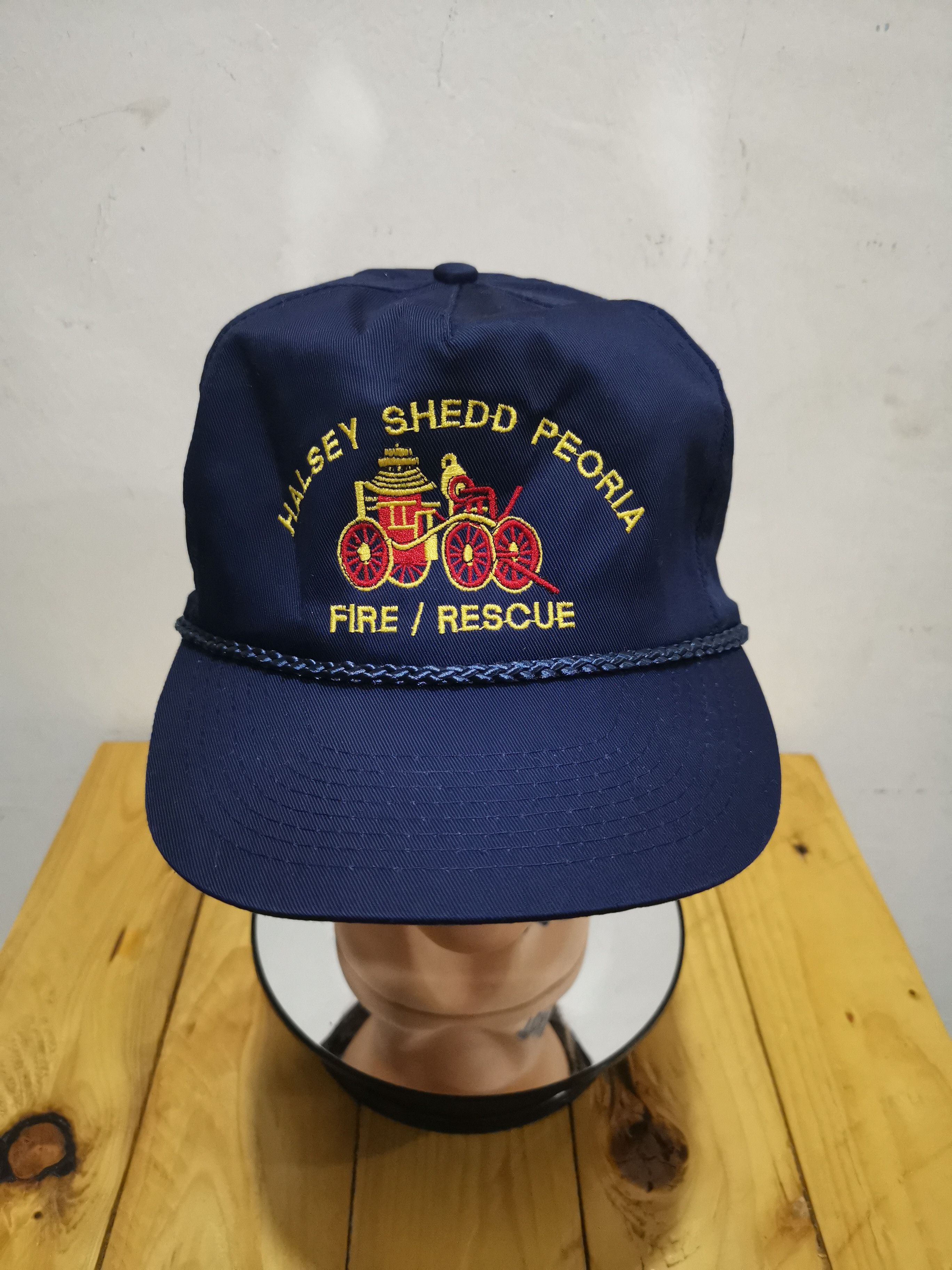 Vintage Halsey Shedd Peoria Fire/Rescue Vintage Hat Size ONE SIZE - 4 Thumbnail