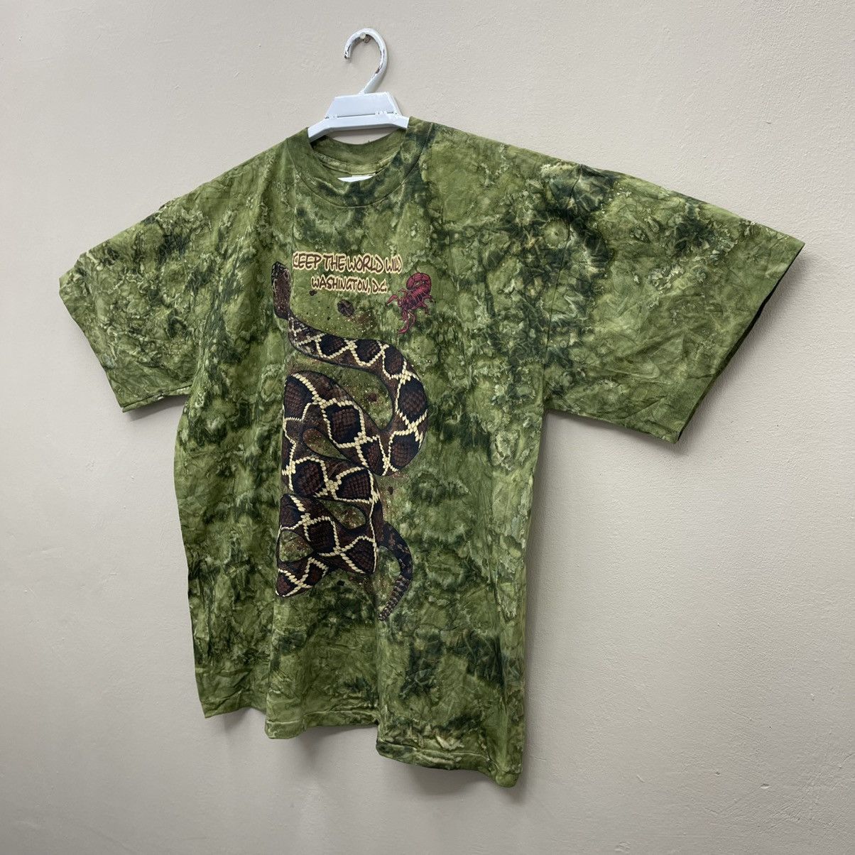 Beauty Beast × The Mountain × Vintage Vintage 90s Snake T-Shirt G-Perkins Like The Mautain Shirt Size US XL / EU 56 / 4 - 6 Thumbnail