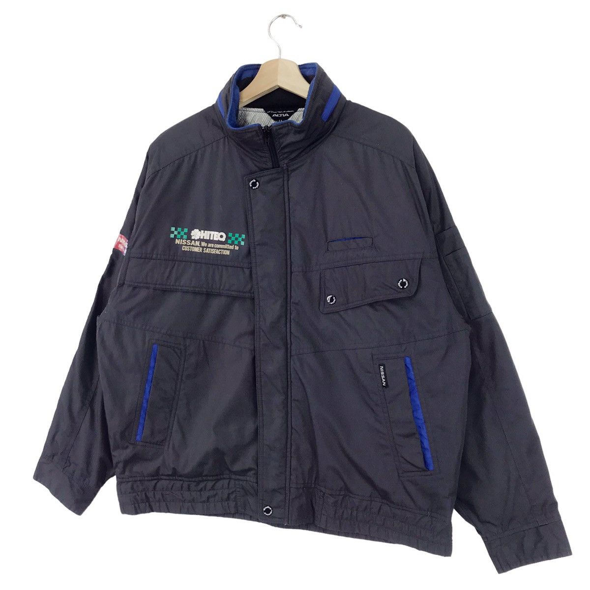 Sports Specialties × Vintage Nissan Technical Crew Team Racing Bomber Jacket Size US L / EU 52-54 / 3 - 3 Thumbnail