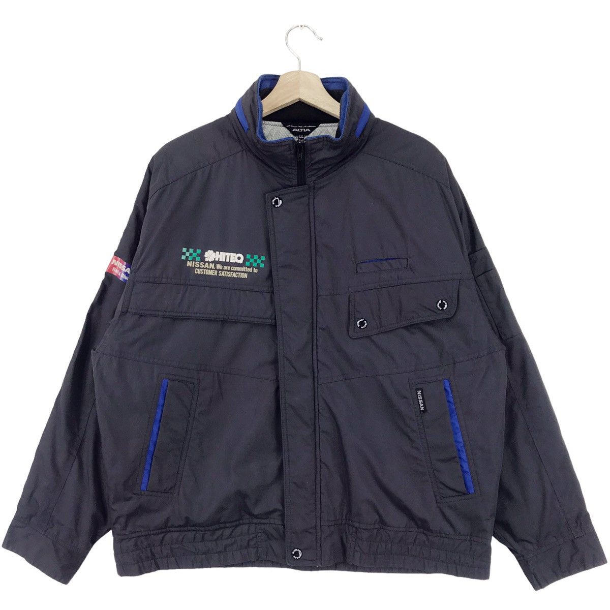 Sports Specialties × Vintage Nissan Technical Crew Team Racing Bomber Jacket Size US L / EU 52-54 / 3 - 2 Thumbnail