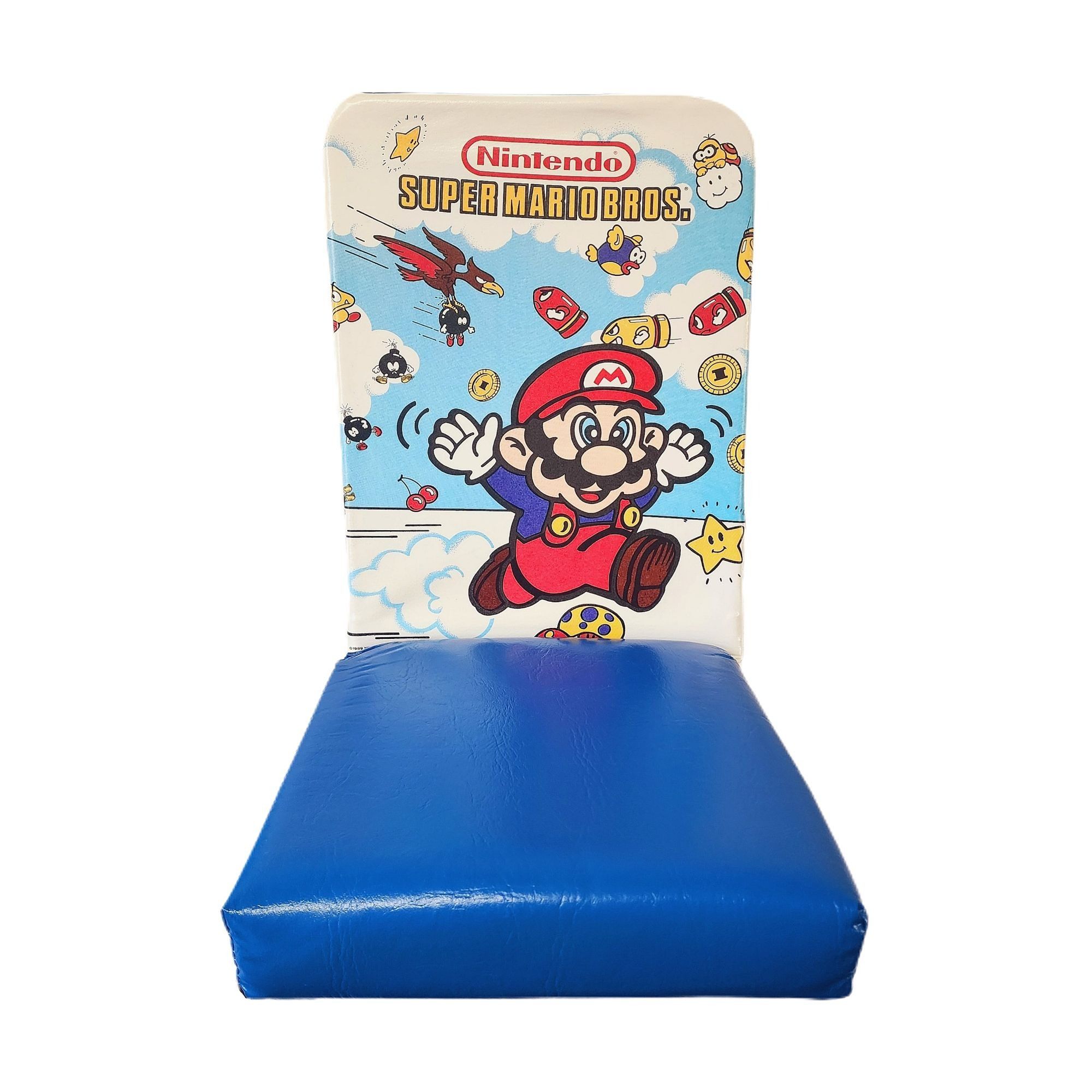 Nintendo Rare Blue Nintendo SNES Super Mario Stadium Seat 80s Vintage ...