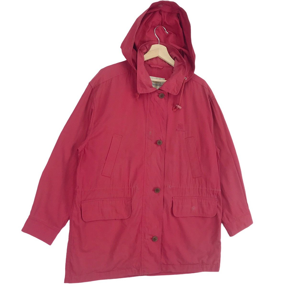 Aquascutum Aquascutum London Red Parka Hoodie Size US L / EU 52-54 / 3 - 3 Thumbnail