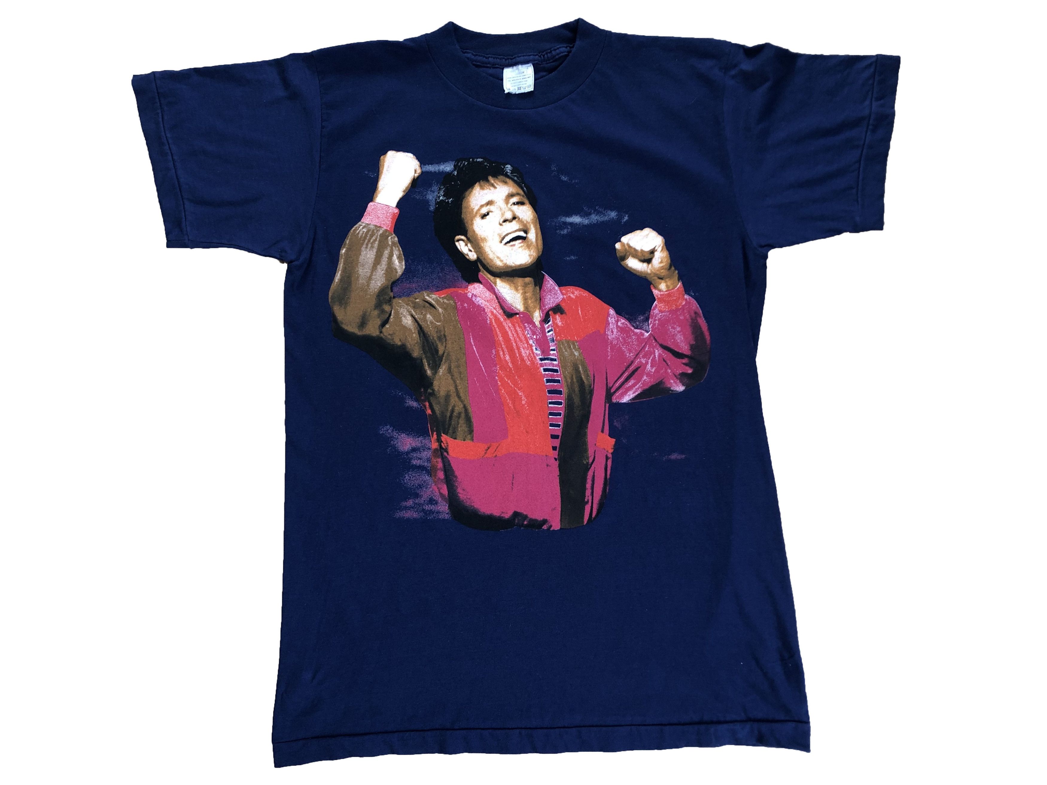 Band Tees × Vintage Vintage 1992 Cliff Richard Band Tee Shirt Hype Rare Drill Size US M / EU 48-50 / 2 - 1 Thumbnail
