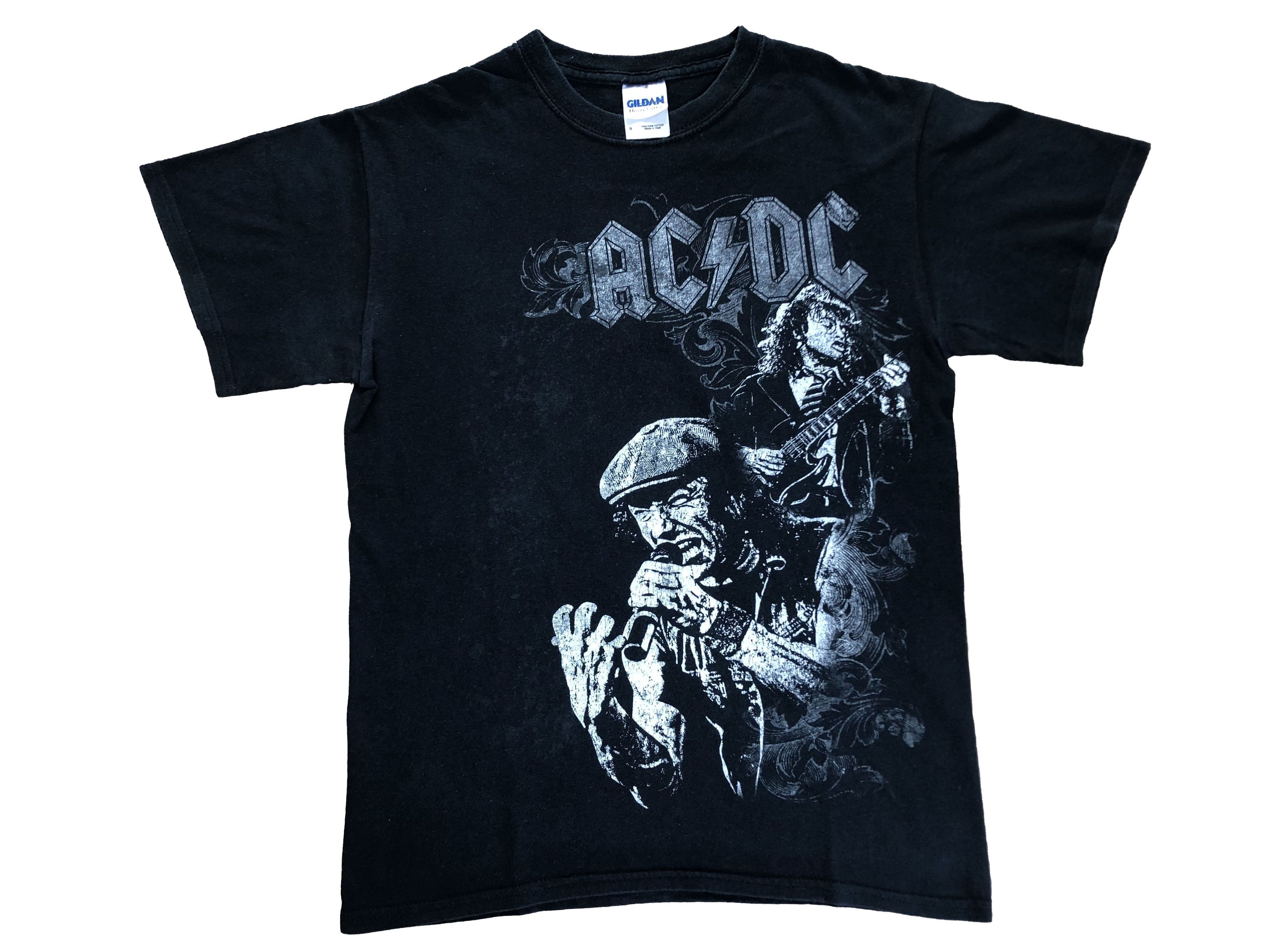 Band Tees × Gildan × Vintage Vintage ACDC Band Tee Shirt Hype Rare Y2K Drill Size US S / EU 44-46 / 1 - 1 Thumbnail