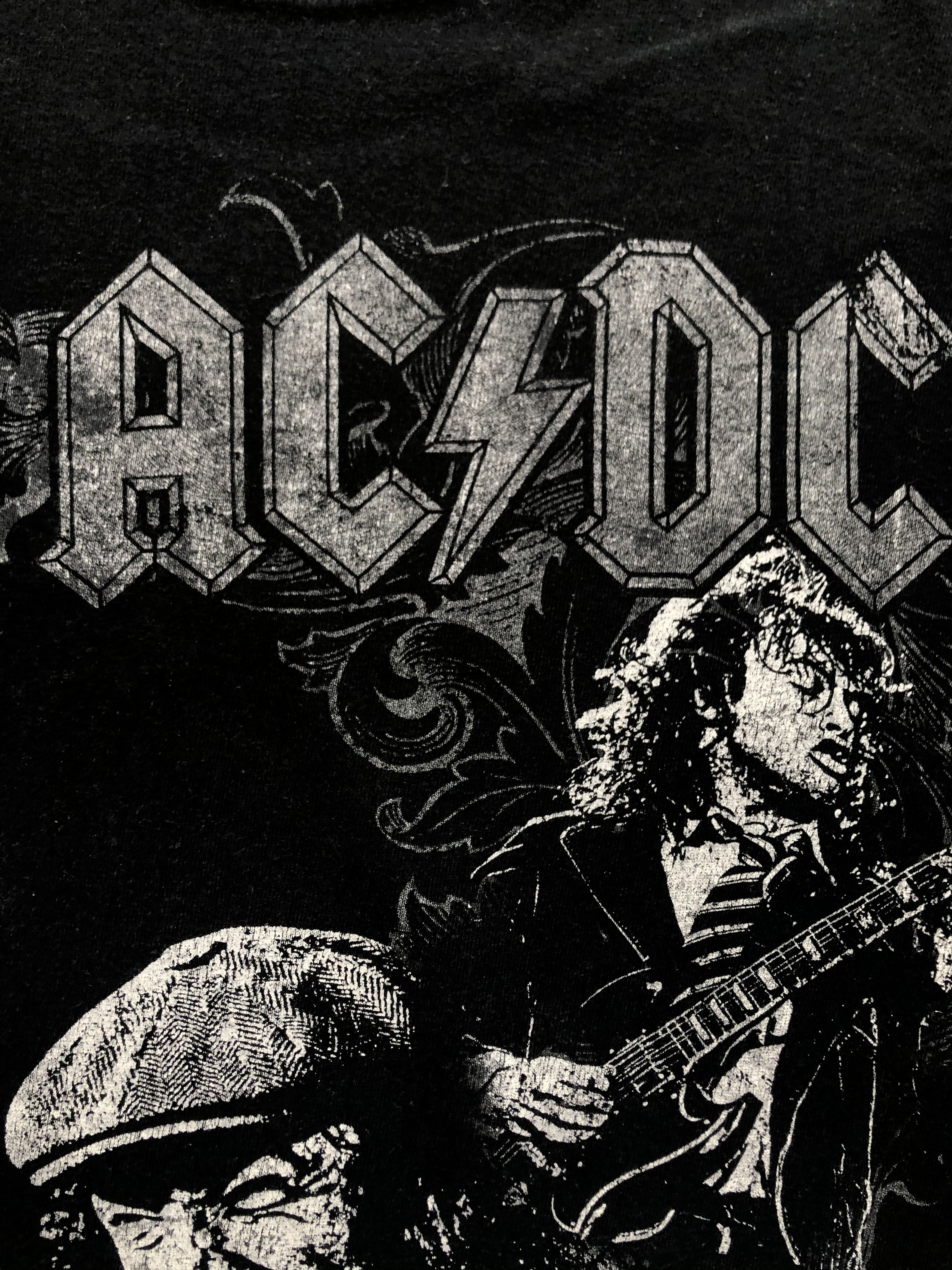 Band Tees × Gildan × Vintage Vintage ACDC Band Tee Shirt Hype Rare Y2K Drill Size US S / EU 44-46 / 1 - 6 Thumbnail