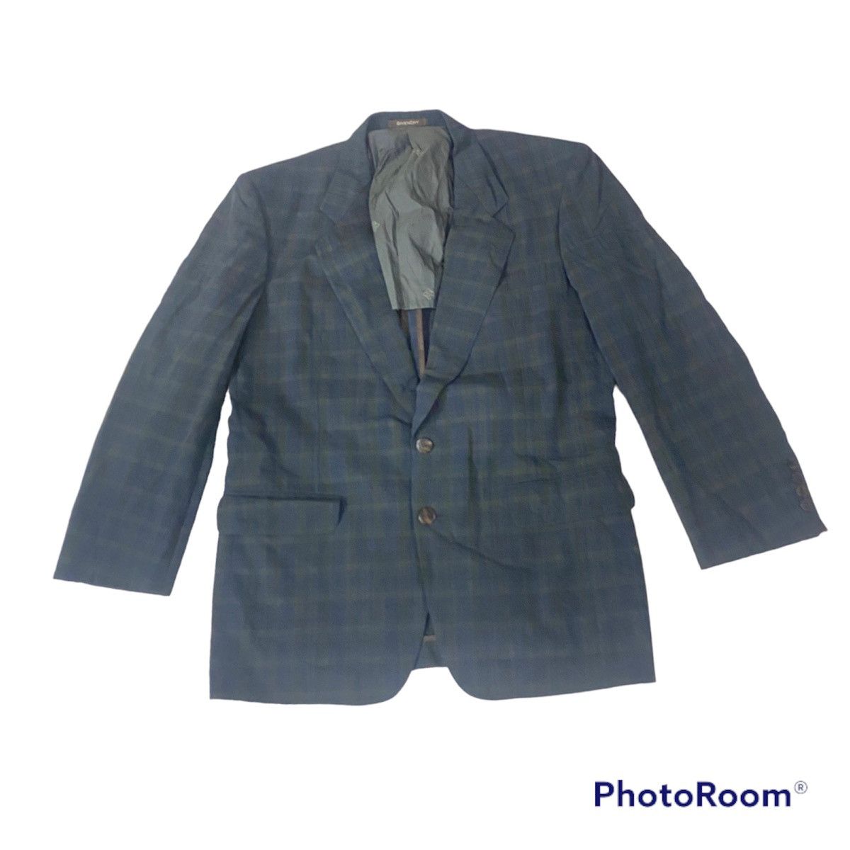 VINTAGE GIVENCHY PLAID BLAZER