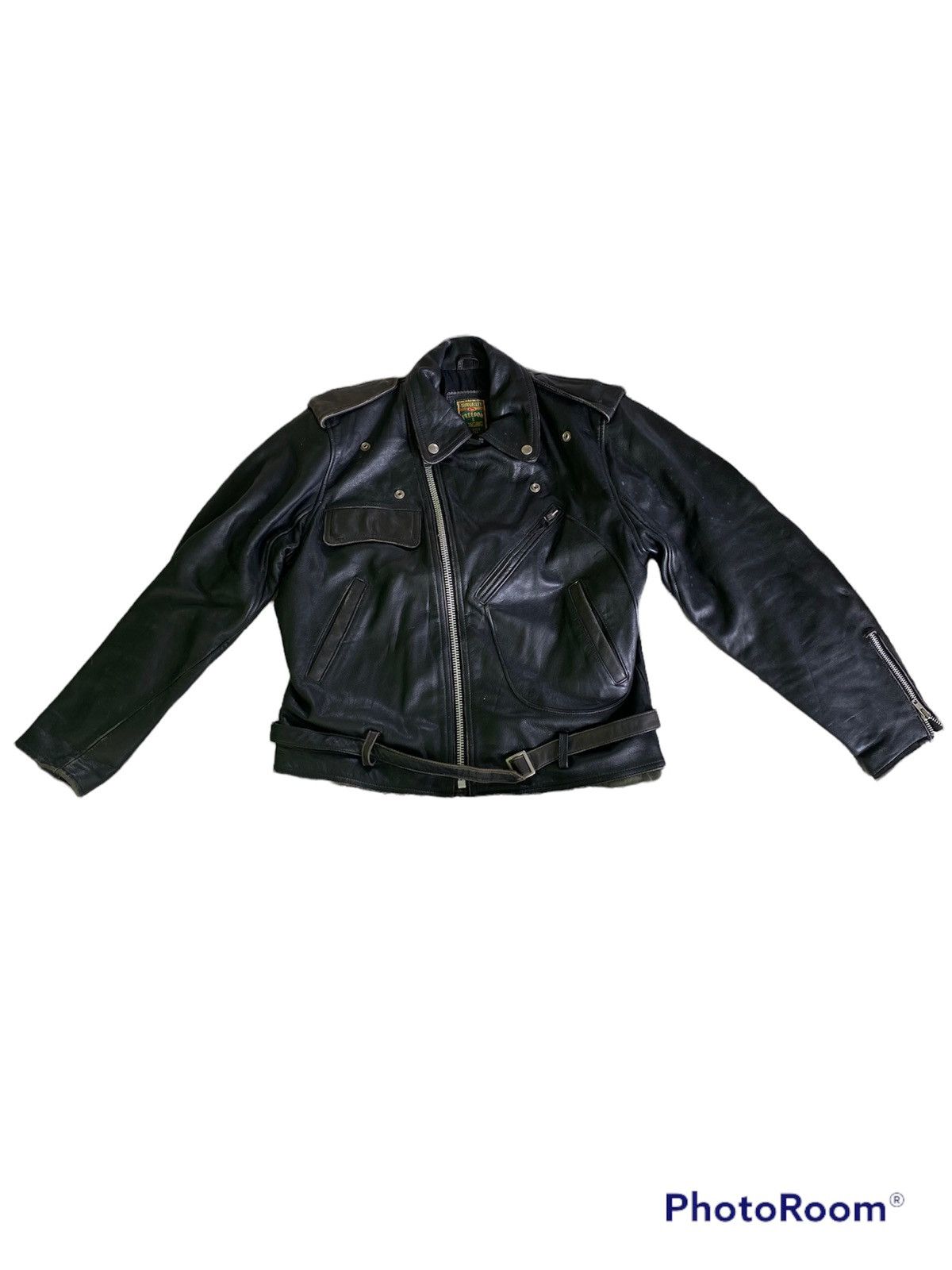 Other VINTAGE SUNVALLEY MOTORCYCLE LEATHER JACKET Size US L / EU 52-54 / 3 - 2 Thumbnail
