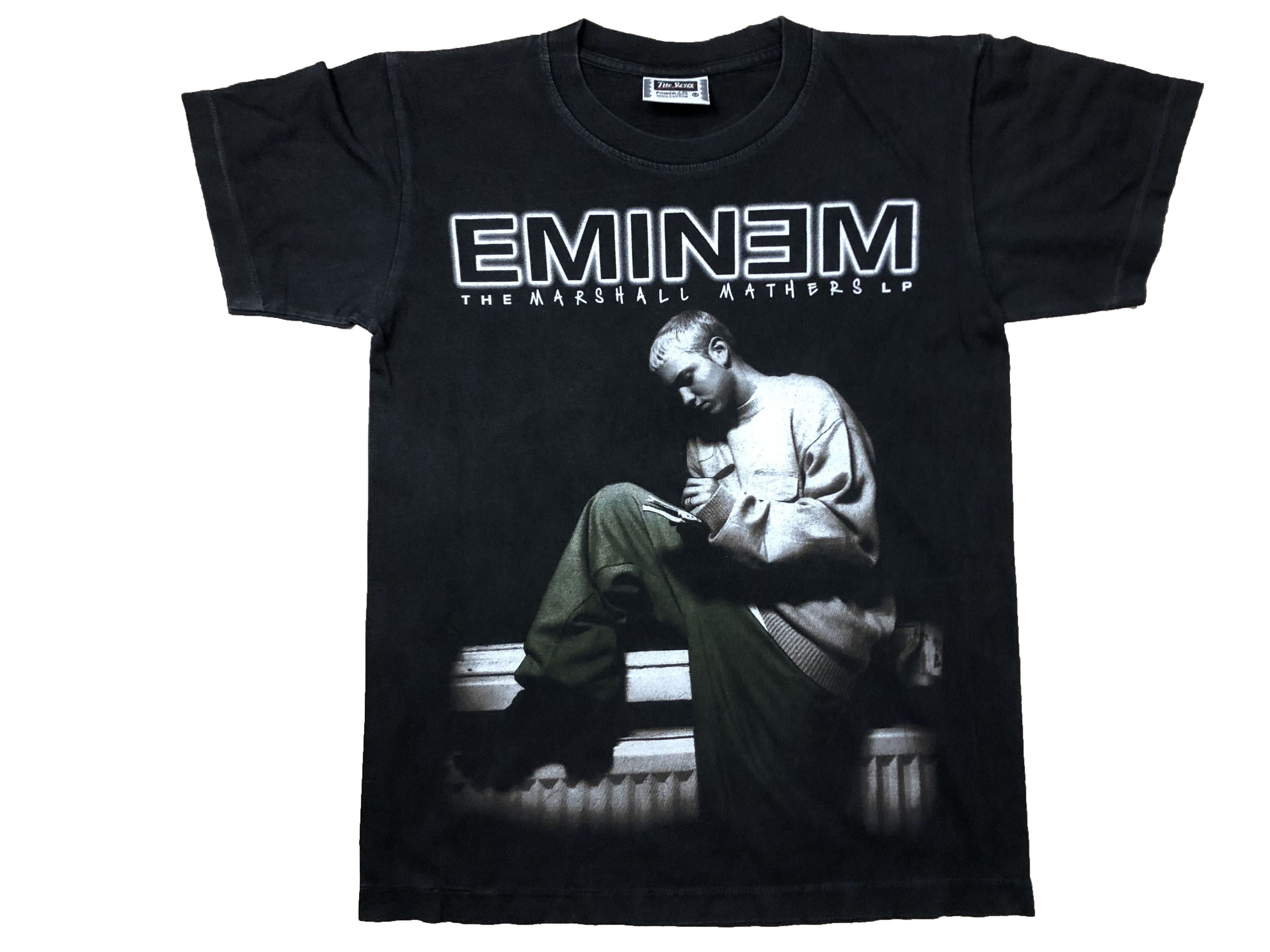 Eminem × Rap Tees × Vintage Vintage Eminem The Marshall Mathers Rap Tee Shirt Y2K Hype Size US M / EU 48-50 / 2 - 1 Thumbnail