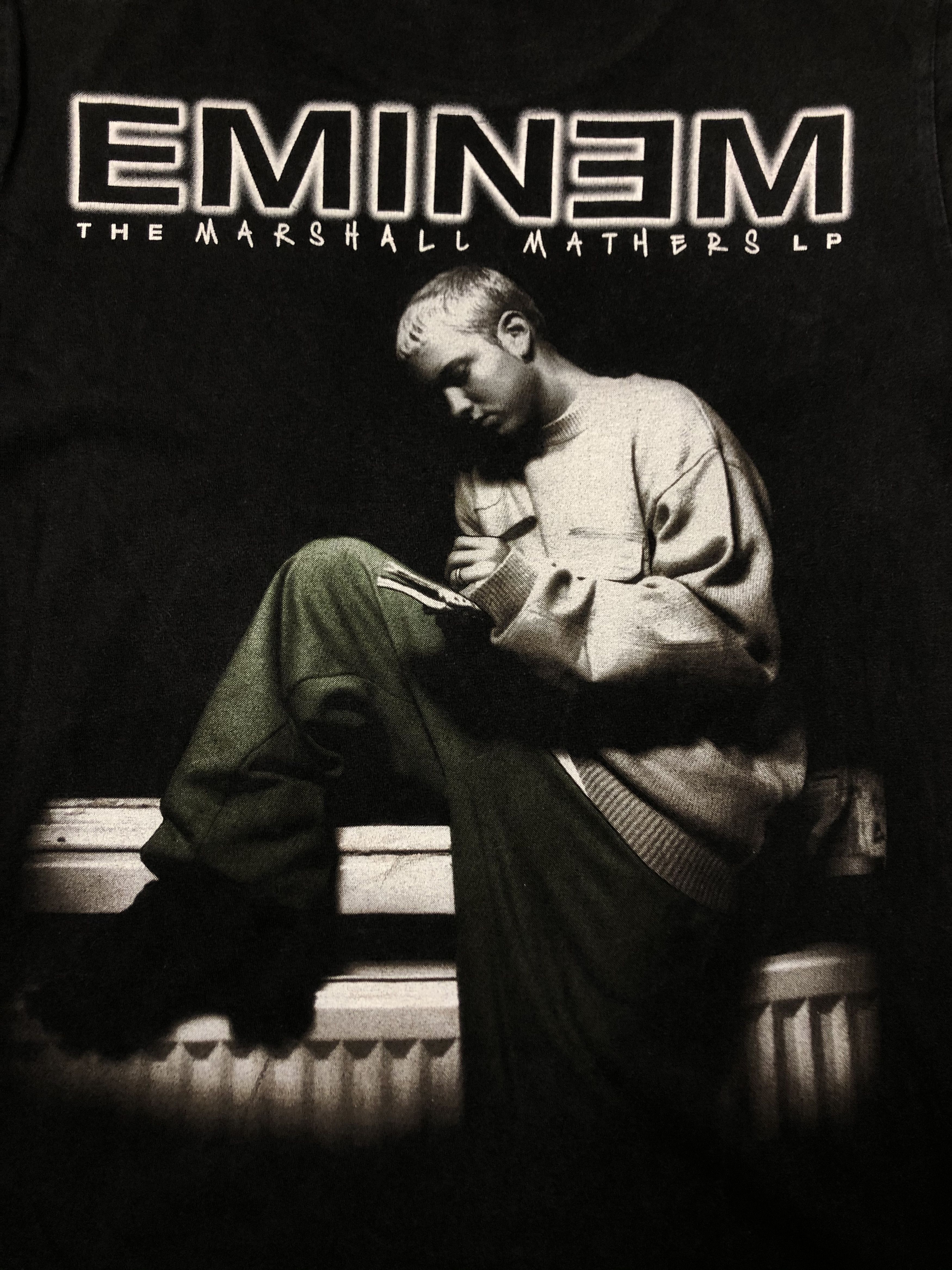 Eminem × Rap Tees × Vintage Vintage Eminem The Marshall Mathers Rap Tee Shirt Y2K Hype Size US M / EU 48-50 / 2 - 12 Thumbnail