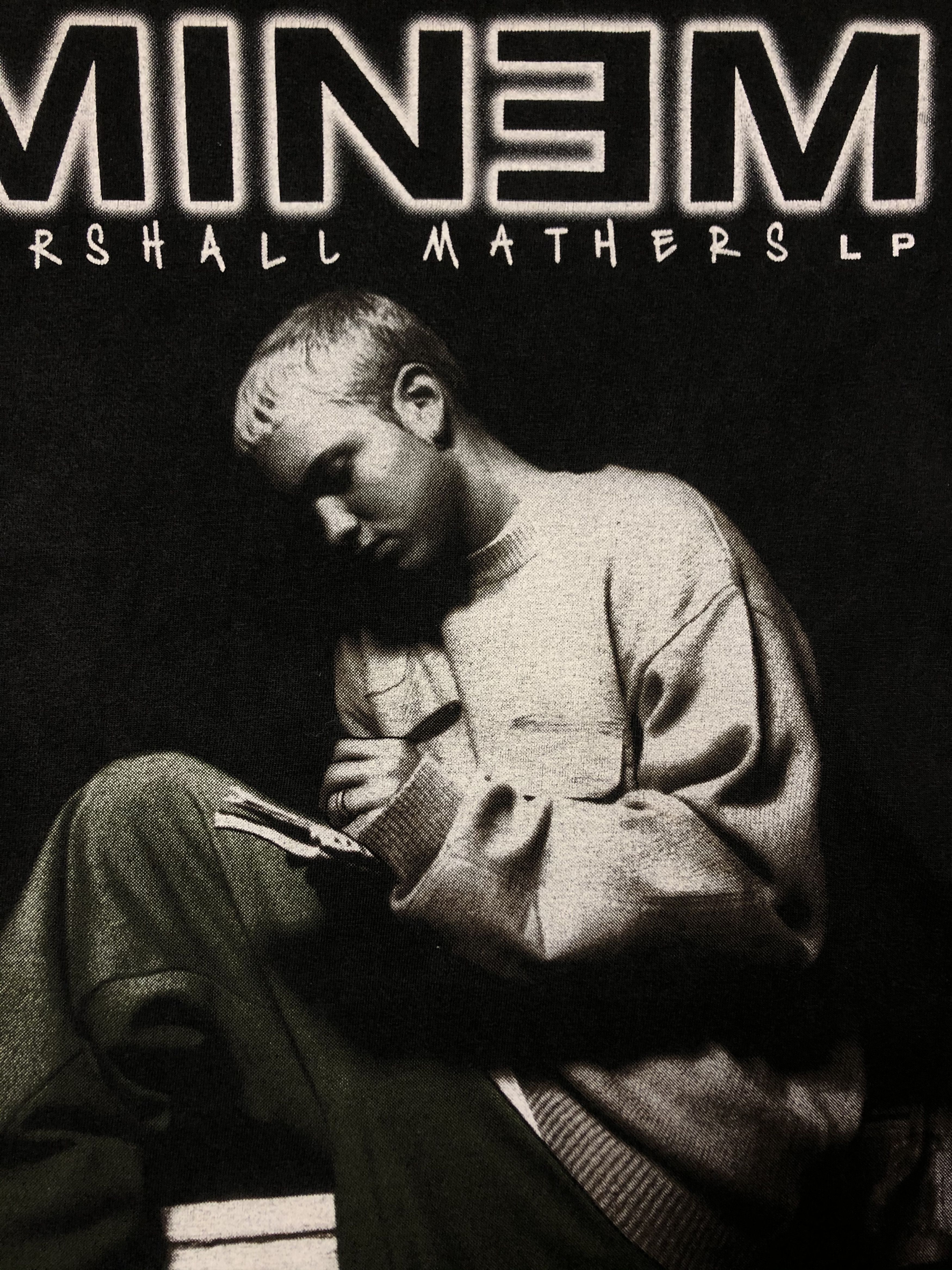 Eminem × Rap Tees × Vintage Vintage Eminem The Marshall Mathers Rap Tee Shirt Y2K Hype Size US M / EU 48-50 / 2 - 3 Thumbnail