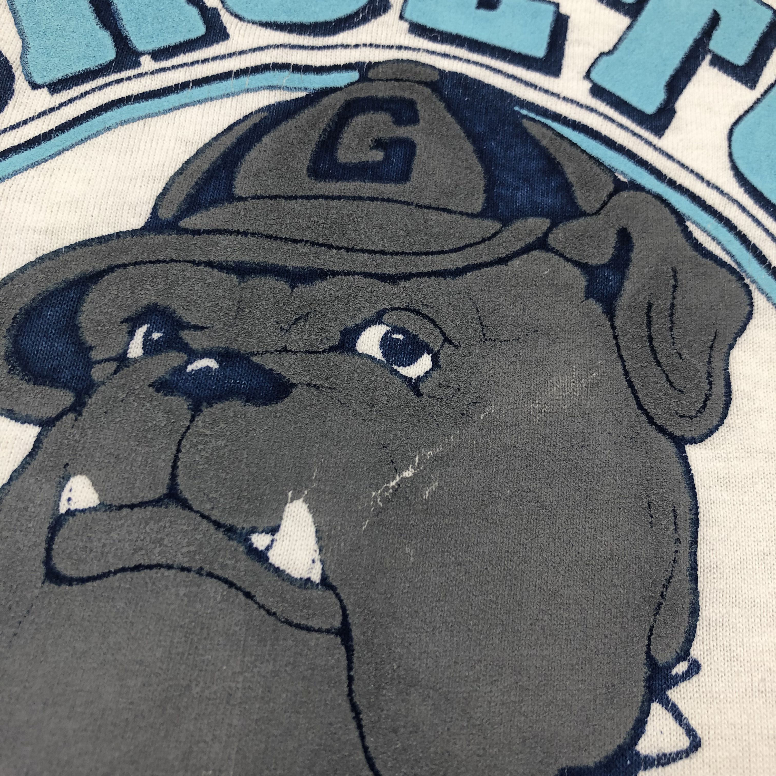 NBA × Vintage Vintage 90's Georgetown Hoyas Basketball Shirt Tee Rare Size US L / EU 52-54 / 3 - 4 Thumbnail