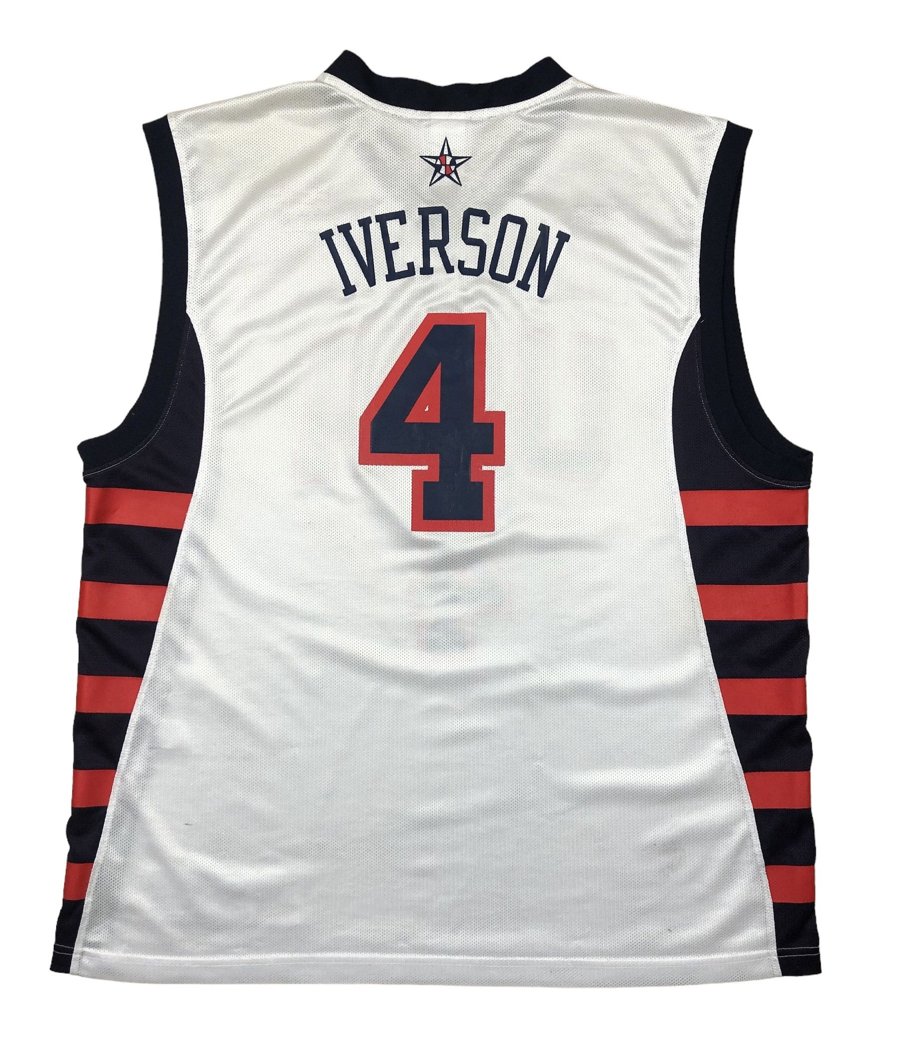 Vintage USA Allen Iverson #4 Basketball Jersey Tee Shirt