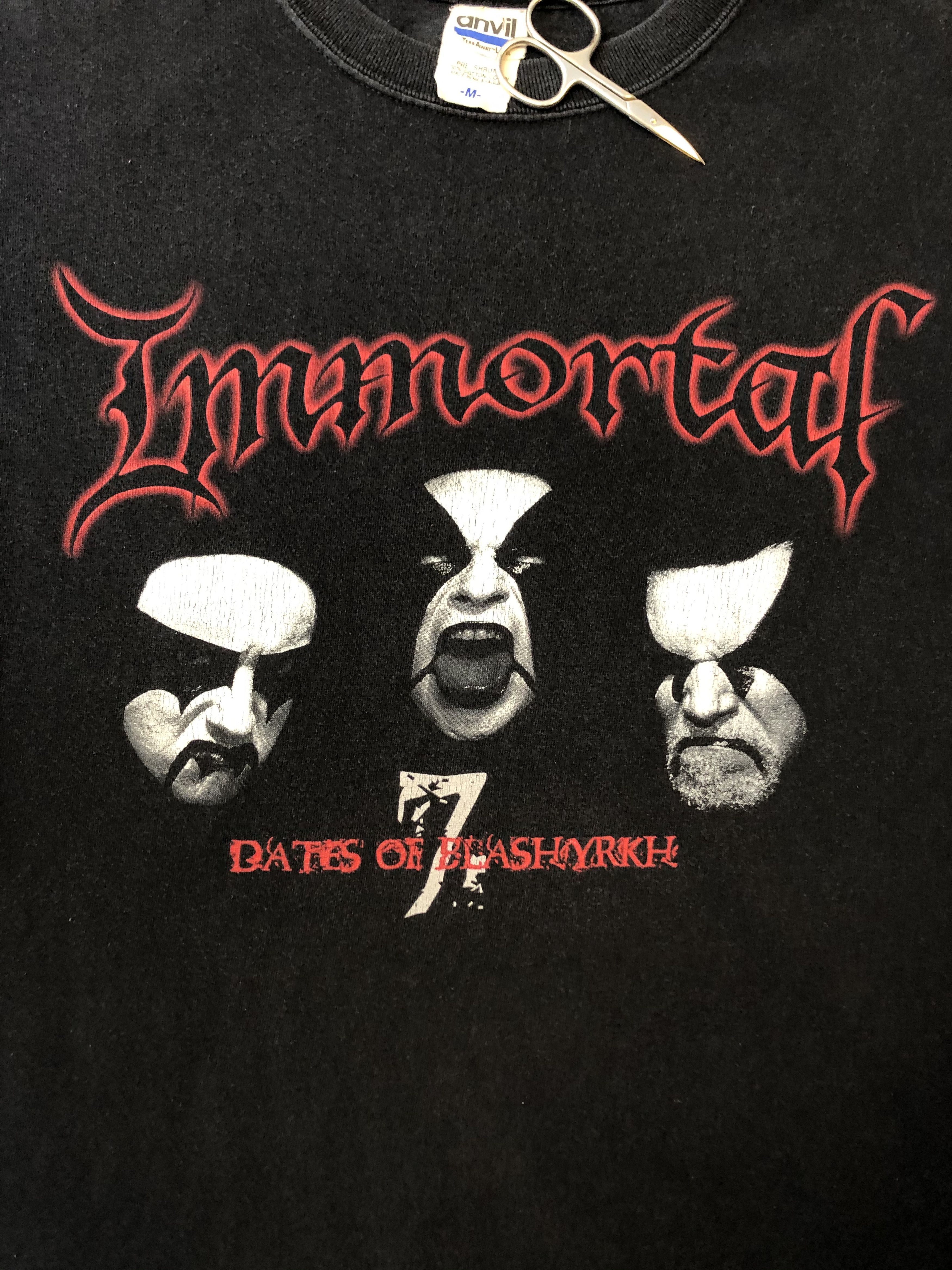Band Tees × Vintage VIntage Immortal 7 dates Band Tee Anvil Shirt Y2K Hype Drill Size US M / EU 48-50 / 2 - 3 Thumbnail