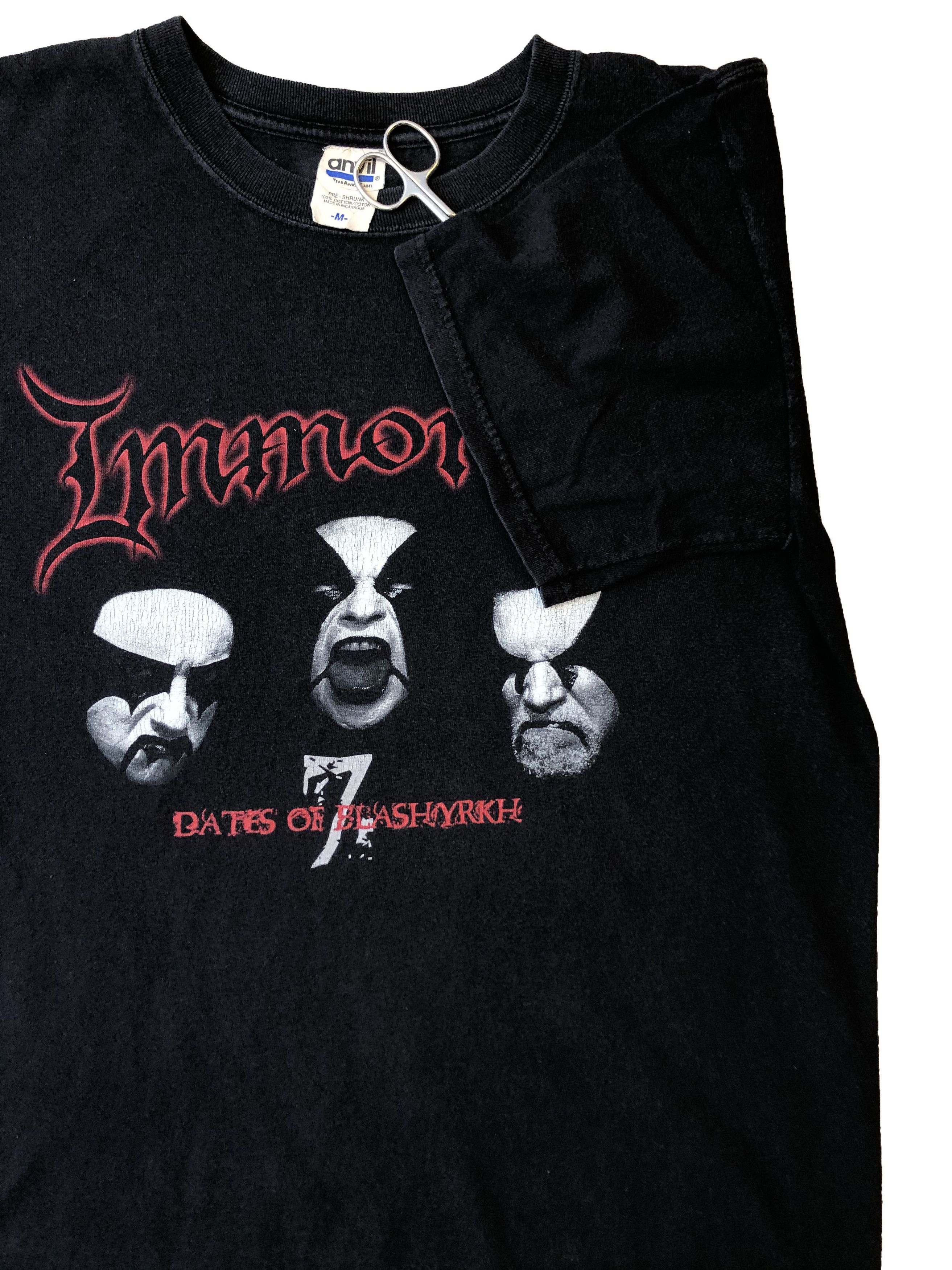 Band Tees × Vintage VIntage Immortal 7 dates Band Tee Anvil Shirt Y2K Hype Drill Size US M / EU 48-50 / 2 - 2 Thumbnail