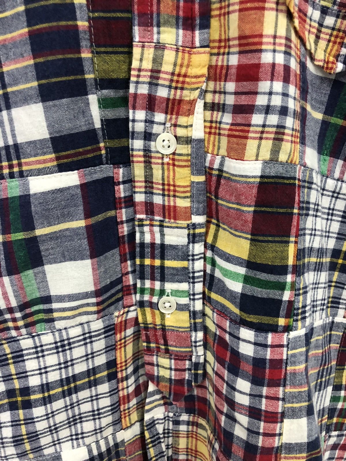 Beams Japan Beams Madras Patchwork design shirt Size US M / EU 48-50 / 2 - 11 Thumbnail