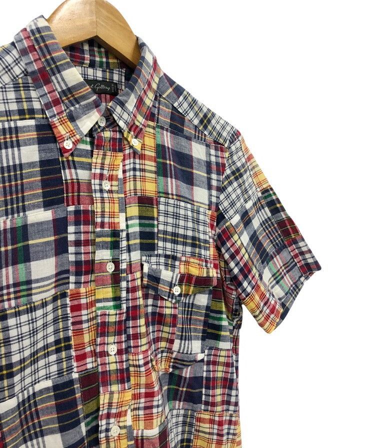 Beams Japan Beams Madras Patchwork design shirt Size US M / EU 48-50 / 2 - 5 Thumbnail