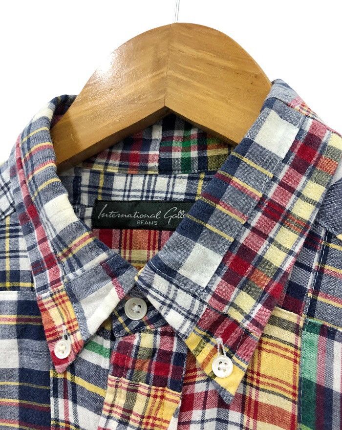 Beams Japan Beams Madras Patchwork design shirt Size US M / EU 48-50 / 2 - 6 Thumbnail