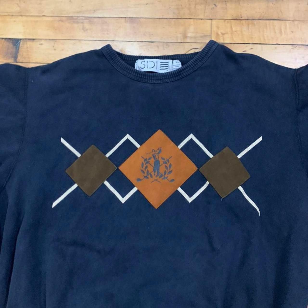 Vintage Vintage 90s preppy golf sweatshirt Size US XXL / EU 58 / 5 - 2 Thumbnail