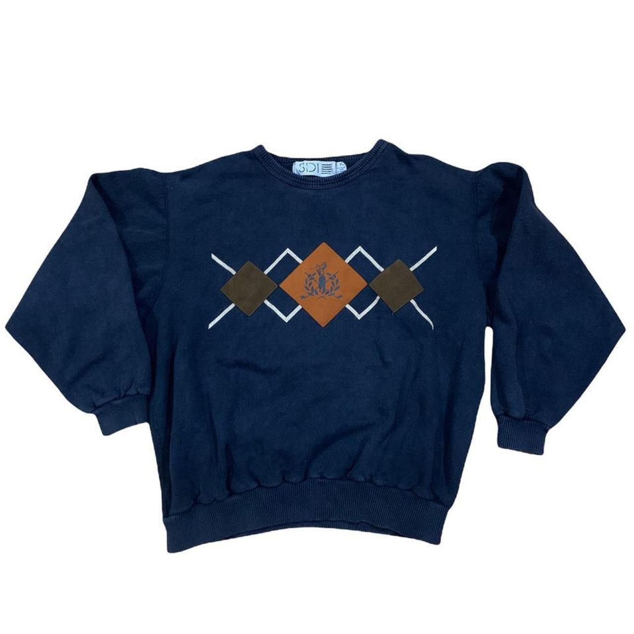 Vintage Vintage 90s preppy golf sweatshirt Size US XXL / EU 58 / 5 - 1 Thumbnail