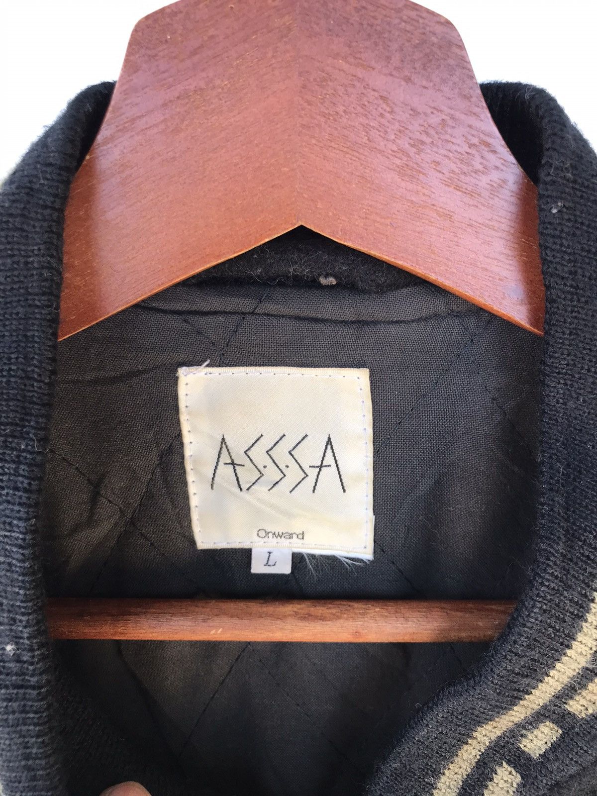 Vintage 90s Vintage Asssa Studio Varsity Jacket Size US L / EU 52-54 / 3 - 3 Thumbnail