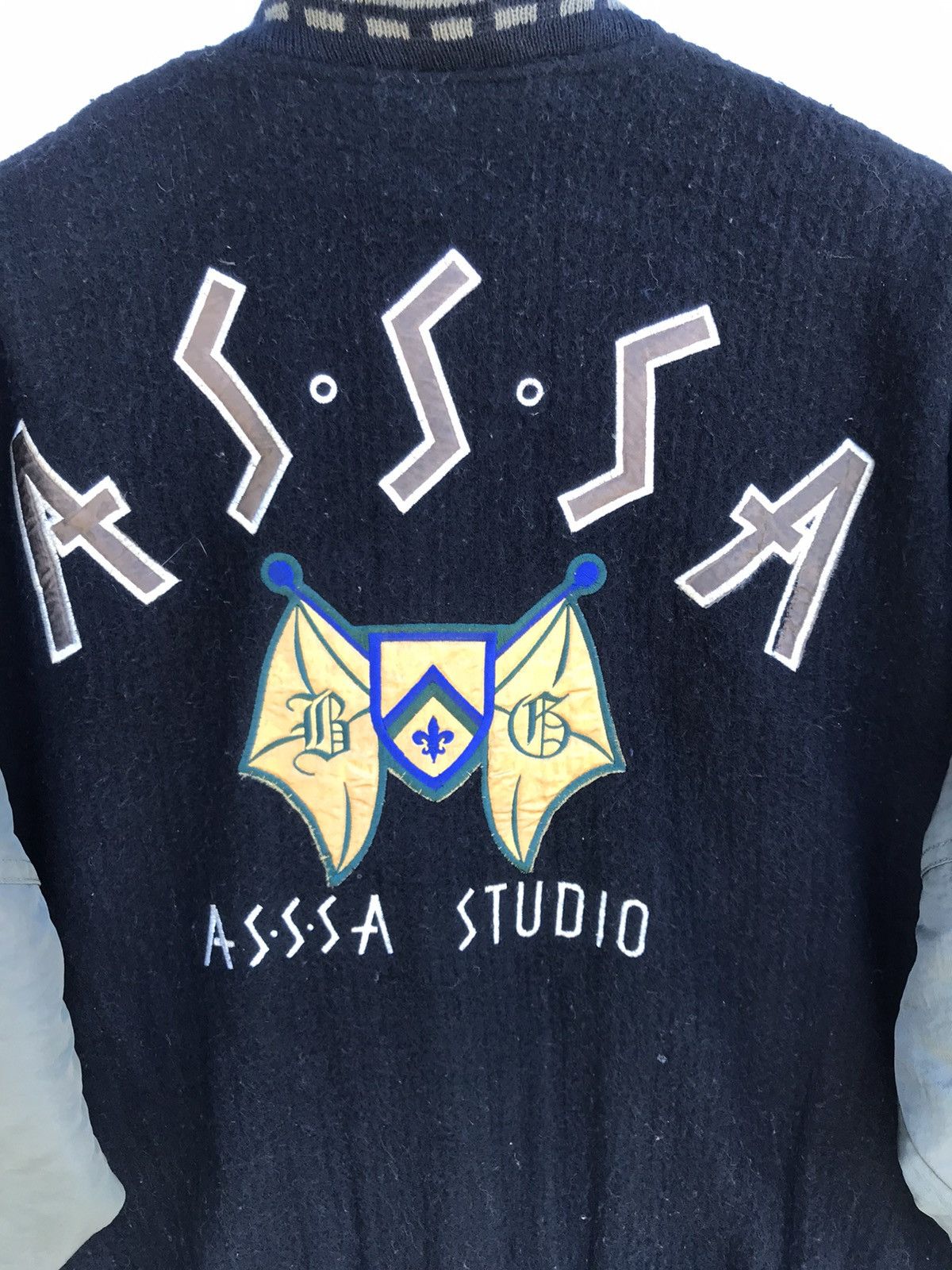 Vintage 90s Vintage Asssa Studio Varsity Jacket Size US L / EU 52-54 / 3 - 6 Thumbnail