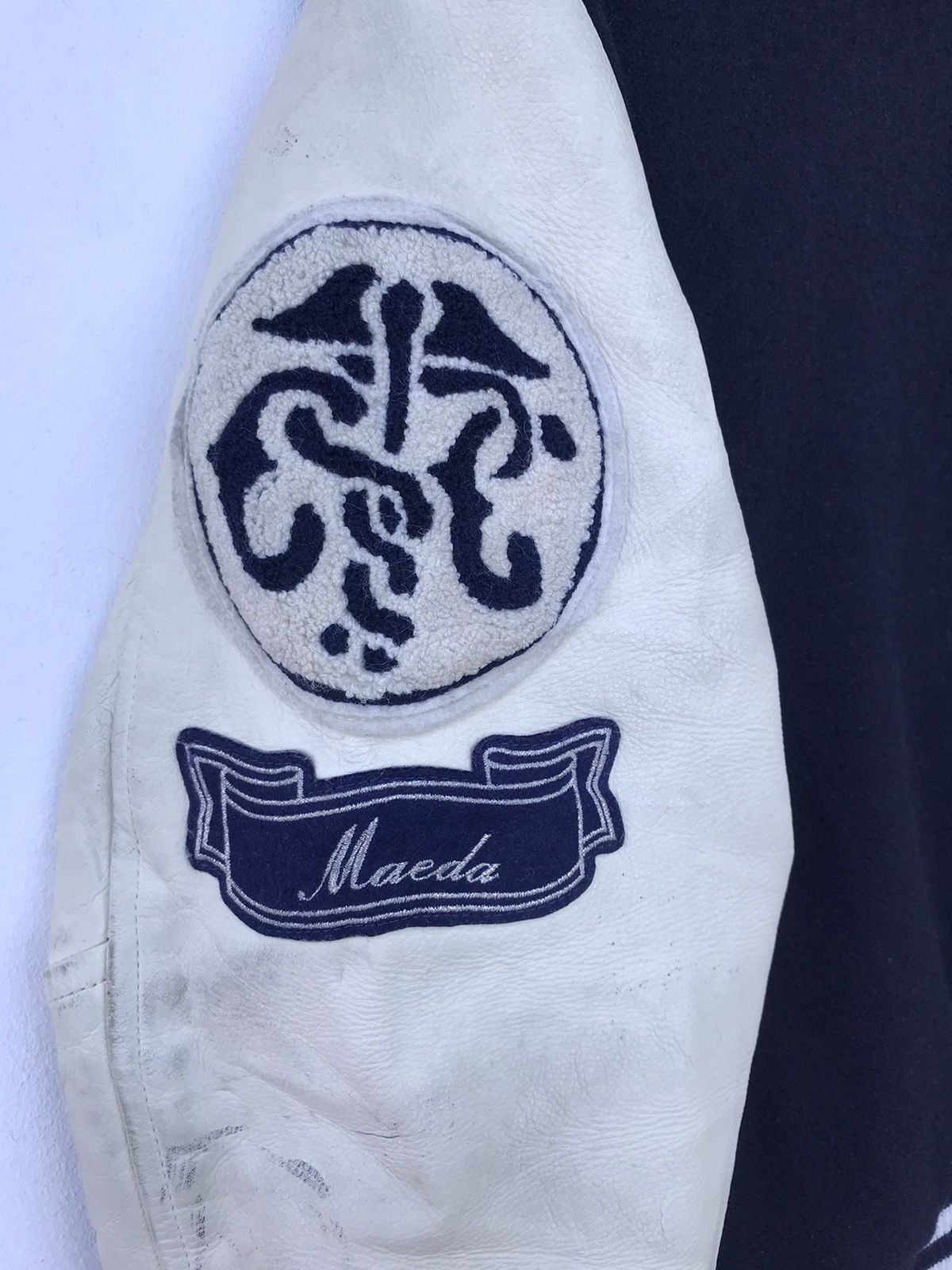 Vintage Vintage Montys Varsity Jacket Leather Sleeve Size US M / EU 48-50 / 2 - 11 Thumbnail