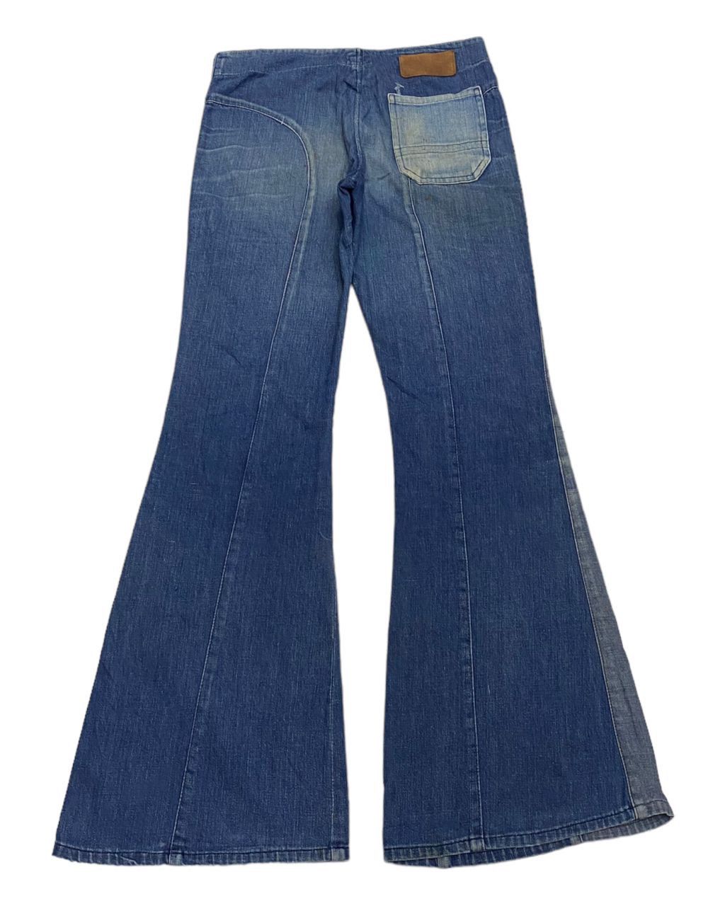 Hysteric Glamour × If Six Was Nine 🔥HYSTERIC GLAMOUR STYLE DENIM PATCHWORK DOUBLE TONE JEANS Size US 28 / EU 44 - 4 Thumbnail