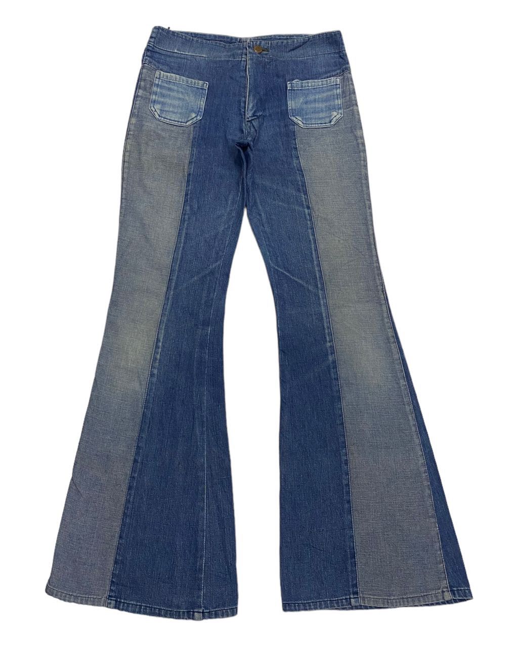Hysteric Glamour × If Six Was Nine 🔥HYSTERIC GLAMOUR STYLE DENIM PATCHWORK DOUBLE TONE JEANS Size US 28 / EU 44 - 11 Thumbnail