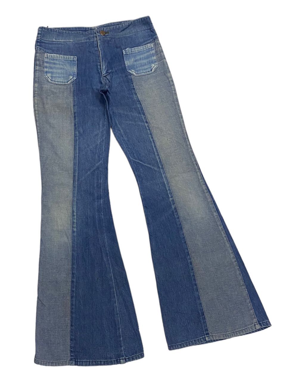 Hysteric Glamour × If Six Was Nine 🔥HYSTERIC GLAMOUR STYLE DENIM PATCHWORK DOUBLE TONE JEANS Size US 28 / EU 44 - 7 Thumbnail
