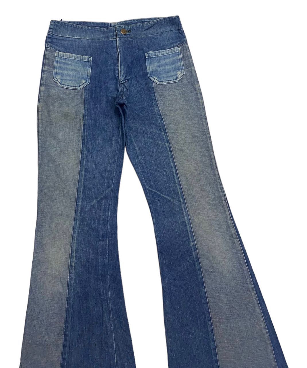 Hysteric Glamour × If Six Was Nine 🔥HYSTERIC GLAMOUR STYLE DENIM PATCHWORK DOUBLE TONE JEANS Size US 28 / EU 44 - 5 Thumbnail