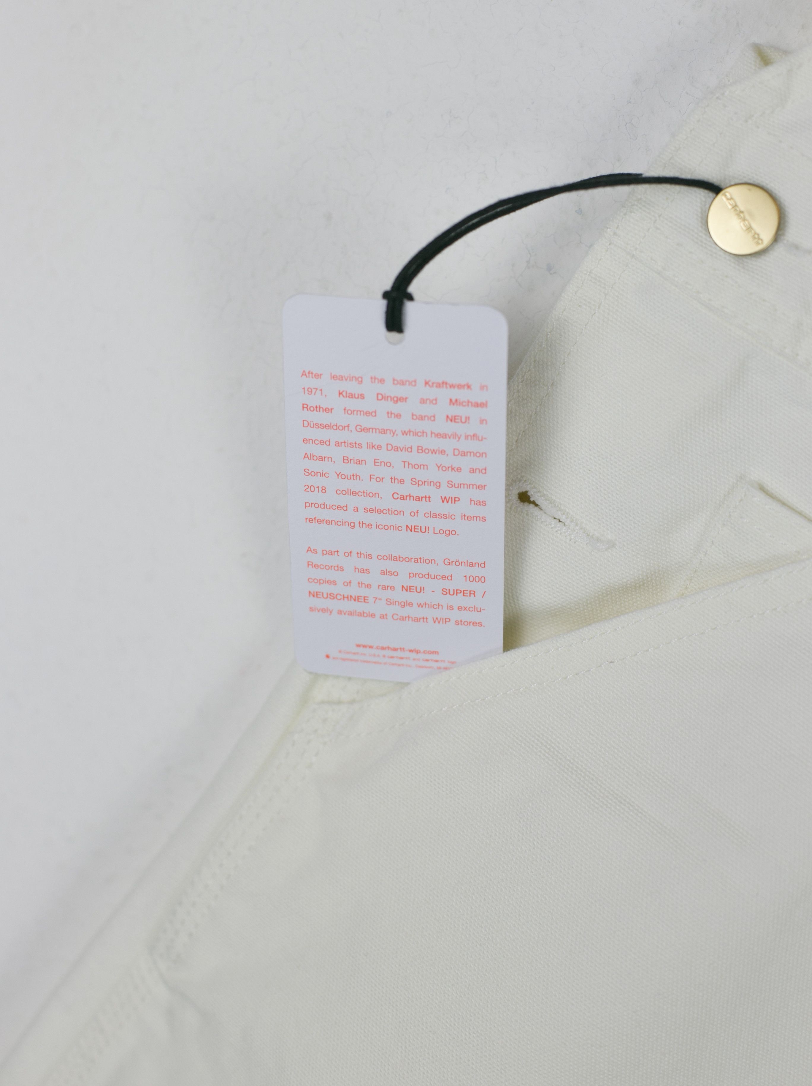Band Tees × Carhartt Wip NWT Carhartt WIP x NEU! Bib Overall Dearborn Wax 36x32 Size US 36 / EU 52 - 5 Thumbnail