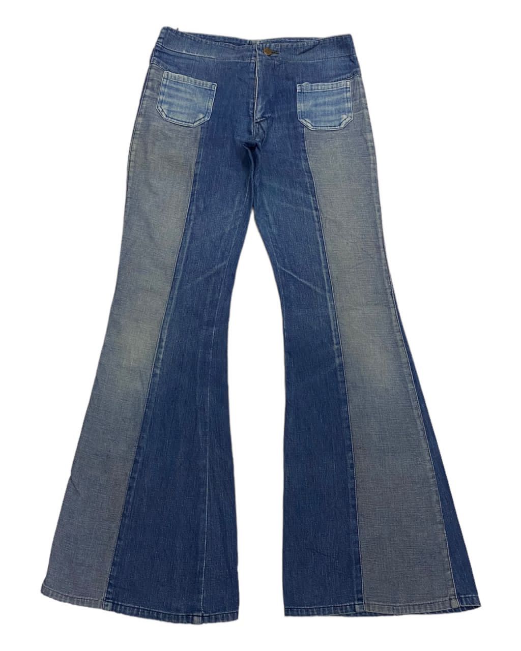 Hysteric Glamour × If Six Was Nine 🔥HYSTERIC GLAMOUR STYLE DENIM PATCHWORK DOUBLE TONE JEANS Size 28" / US 6 / IT 42 - 1 Thumbnail