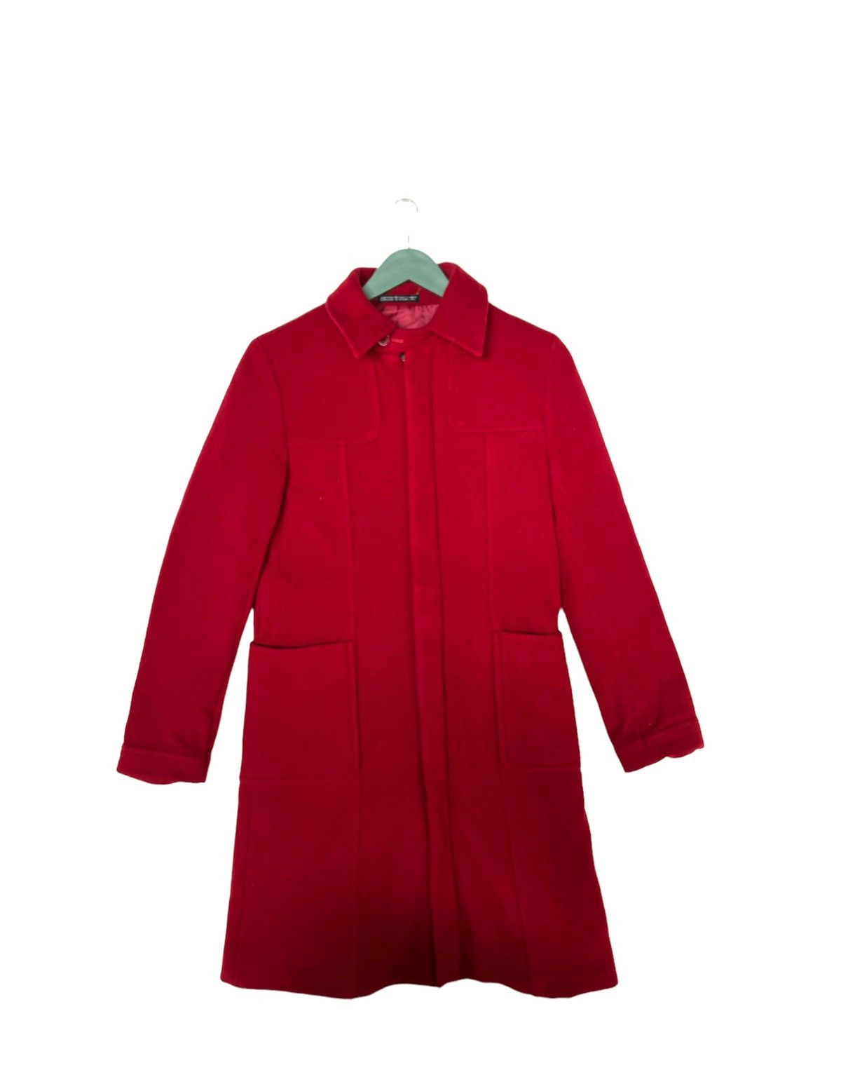 Yohji Yamamoto Vintage Ined By Yohji Yamamoto Wool Coat Jacket Size XXS / US 00 / IT 34 - 1 Thumbnail