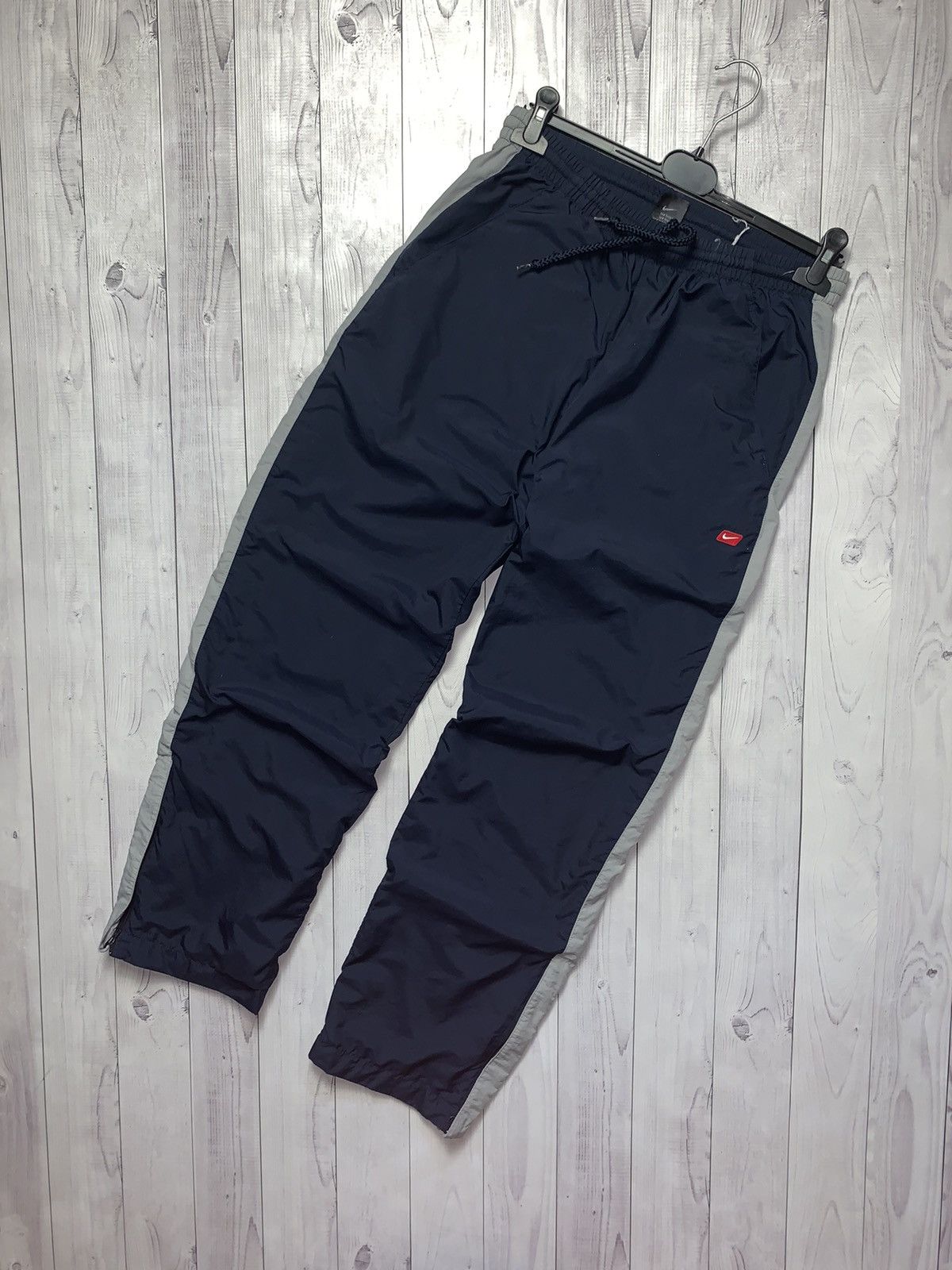 Vintage Nike drill pants joggers size S red logo