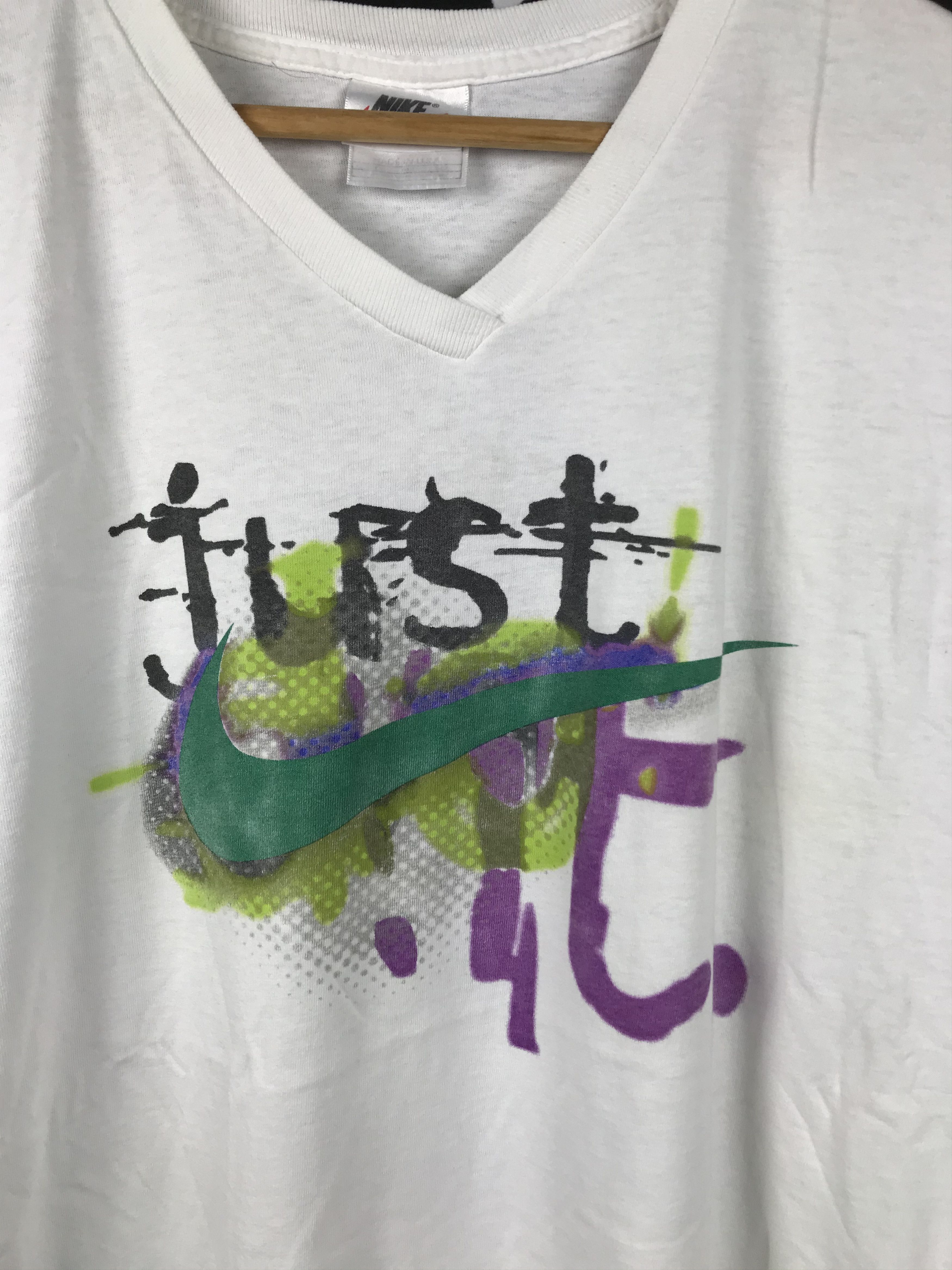 Nike Vintage Nike Just Do It Rare Swoosh Graphic Tee Size US XL / EU 56 / 4 - 2 Thumbnail
