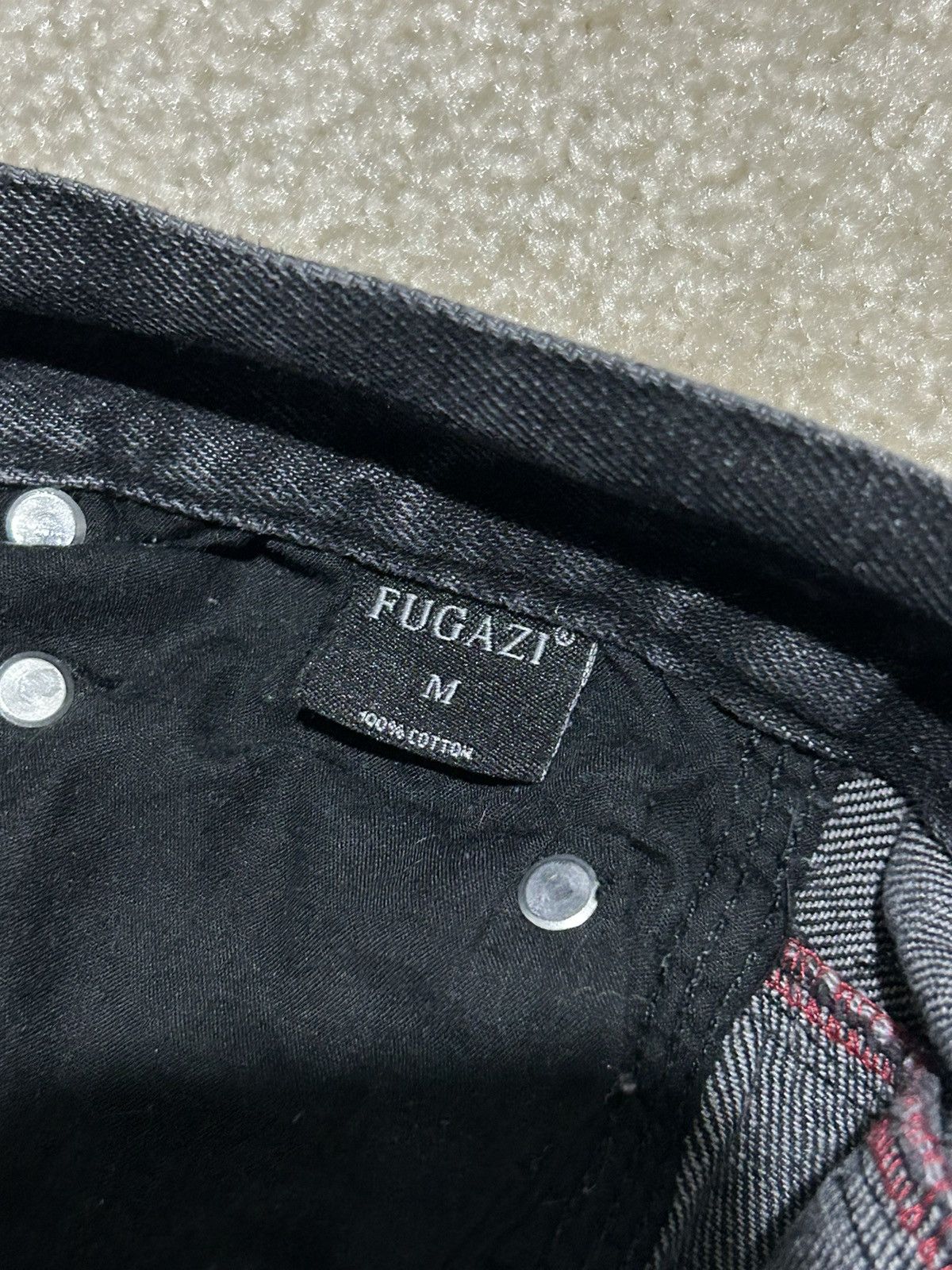 Fugazi Fugazi Black Triple Stitch Denim Size US 30 / EU 46 - 7 Thumbnail