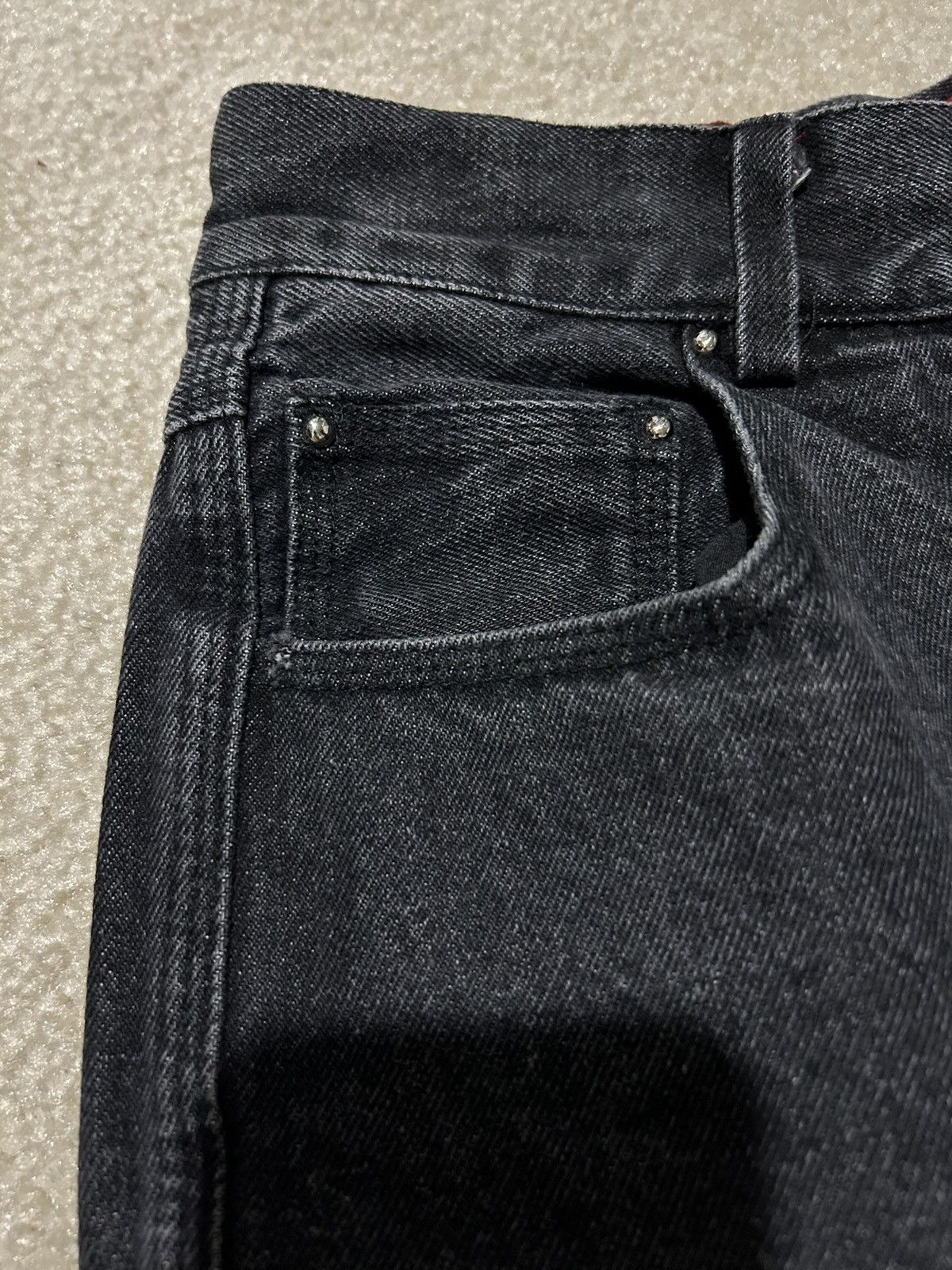 Fugazi Fugazi Black Triple Stitch Denim Size US 30 / EU 46 - 4 Thumbnail