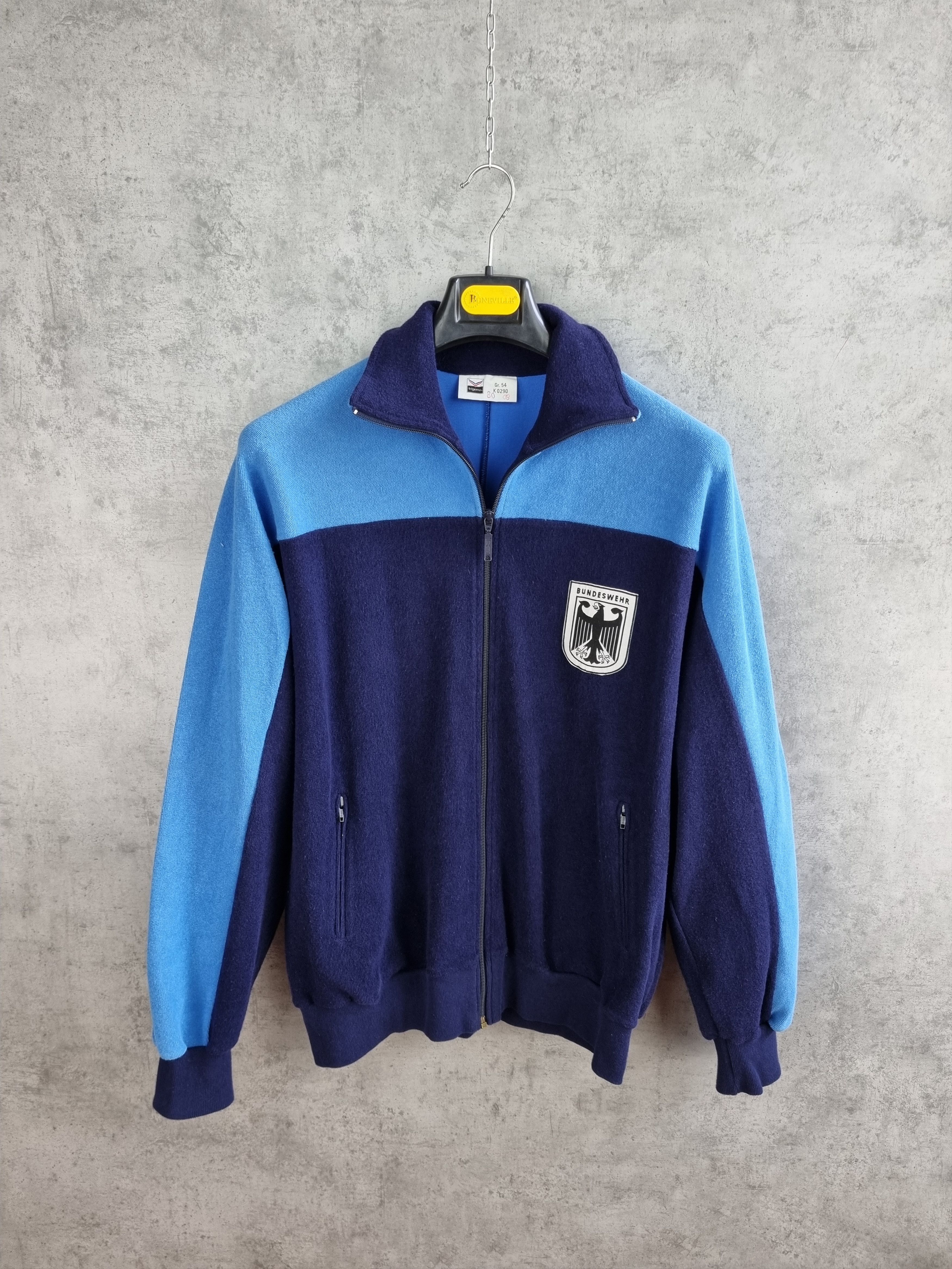 Other 80s Bundeswehr German Sport Track Top jacket Size US L / EU 52-54 / 3 - 7 Thumbnail