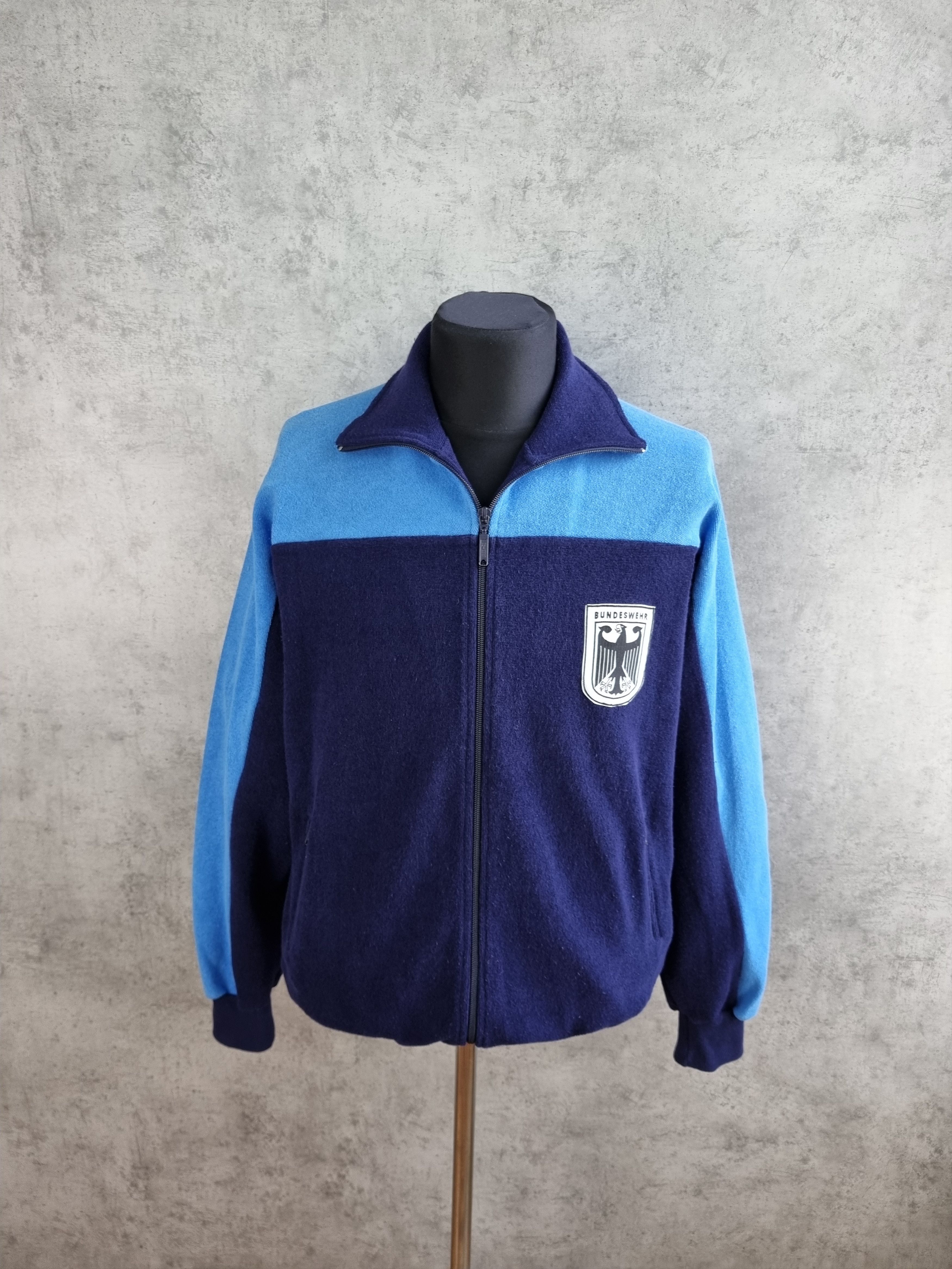Other 80s Bundeswehr German Sport Track Top jacket Size US L / EU 52-54 / 3 - 3 Thumbnail