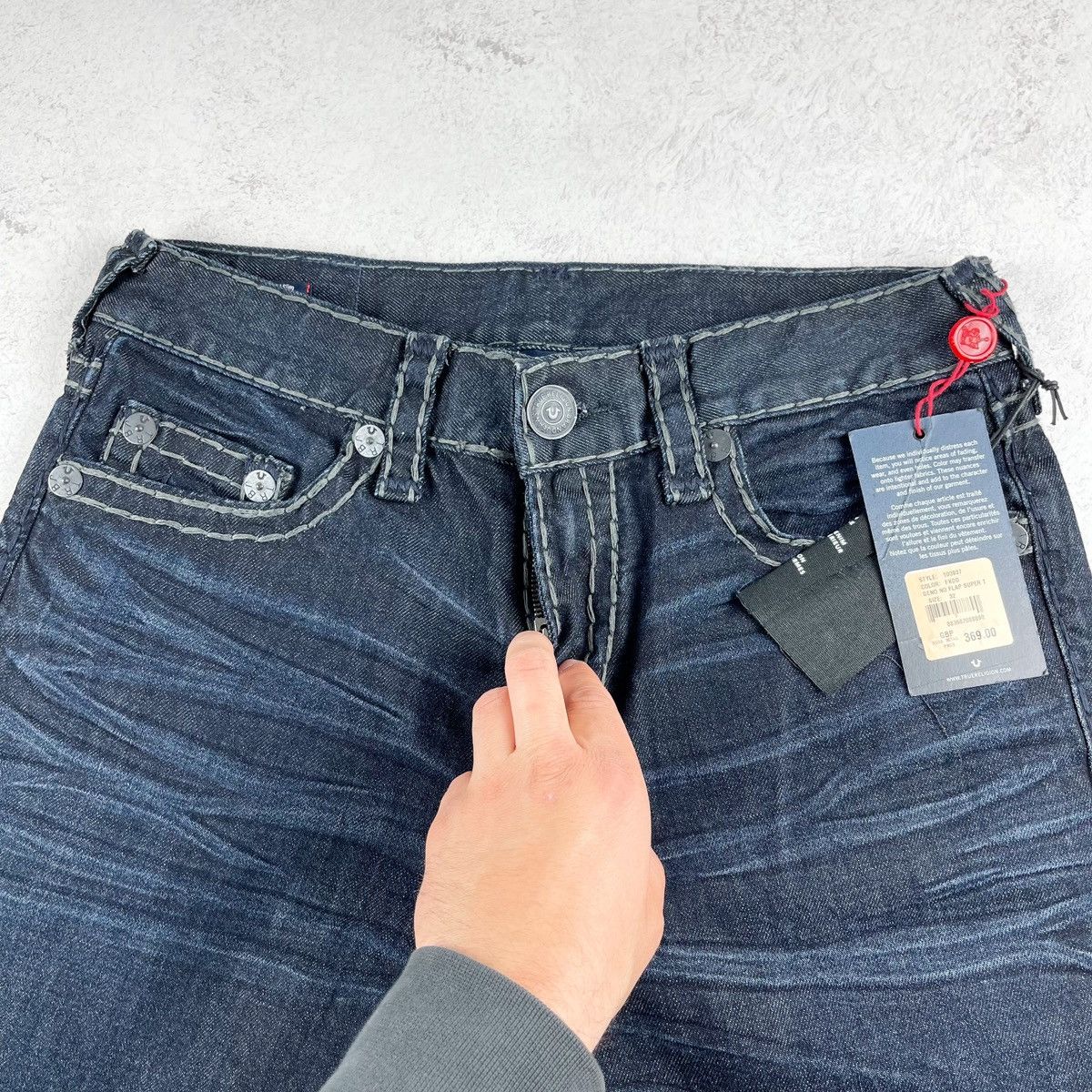 True Religion Geno No flap Super T denim Jeans new Size US 32 / EU 48 - 6 Thumbnail