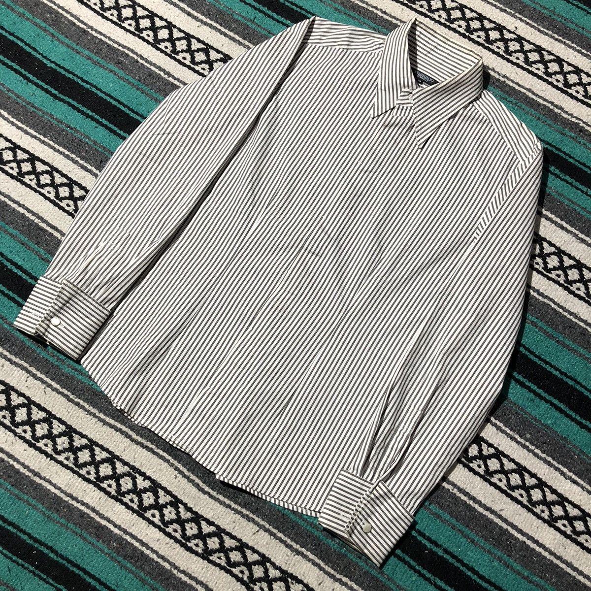If Six Was Nine Tornado Mart Striped Shirt Size US M / EU 48-50 / 2 - 2 Thumbnail