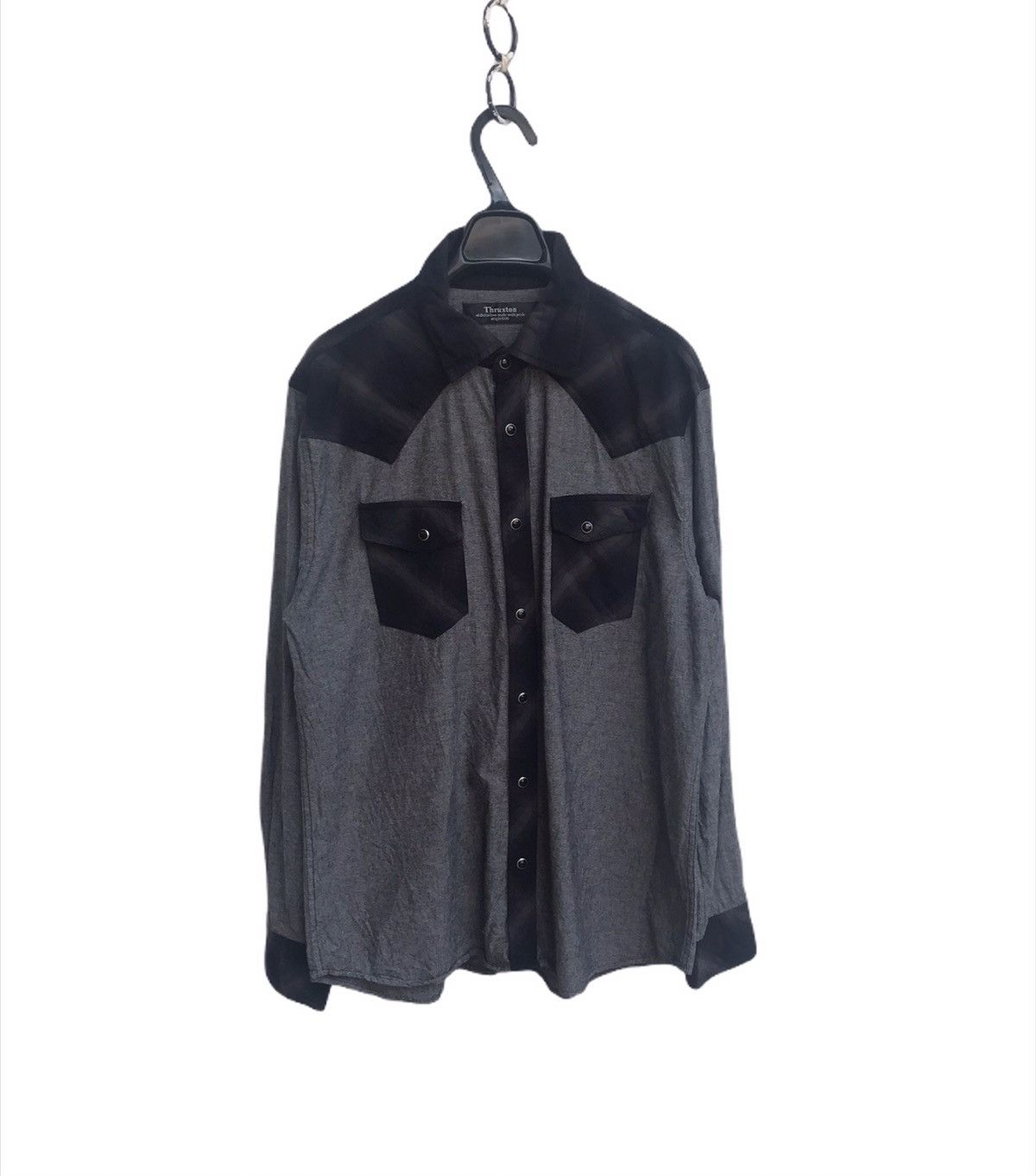 Japanese Brand 🔥Thruxton Button Flap Long Sleeve Shirts Size US M / EU 48-50 / 2 - 1 Thumbnail