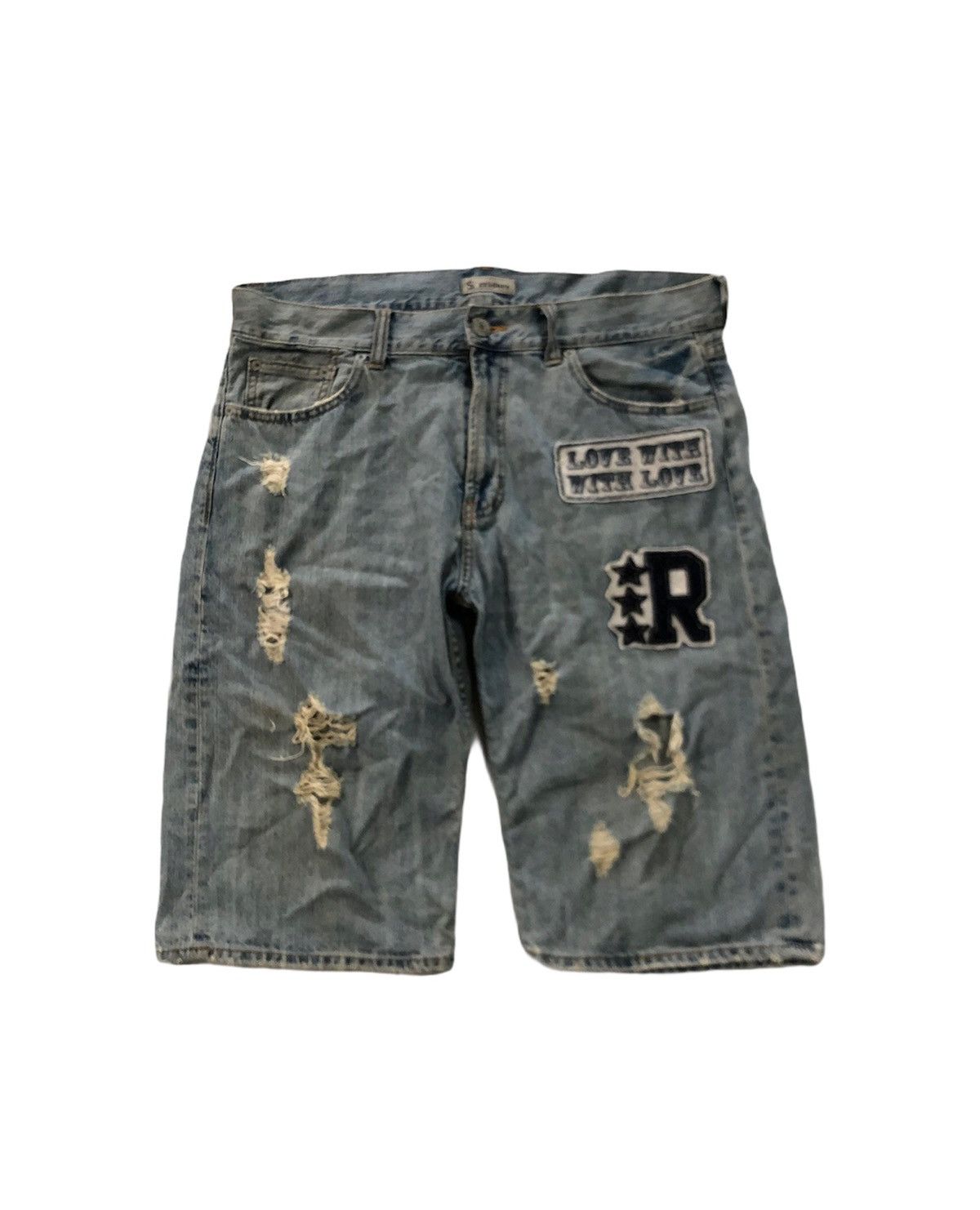 Vintage 🔥Sorridere Denim Short Pants Size US 36 / EU 52 - 1 Thumbnail