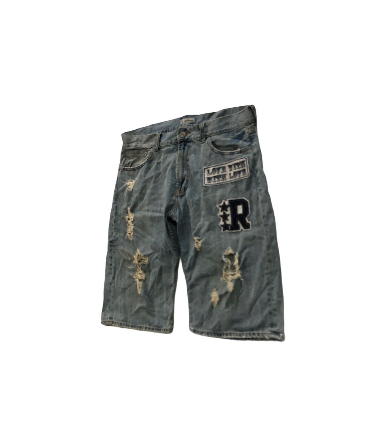 Vintage 🔥Sorridere Denim Short Pants Size US 36 / EU 52 - 3 Thumbnail