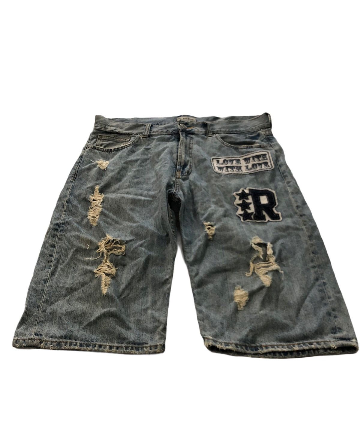 Vintage 🔥Sorridere Denim Short Pants Size US 36 / EU 52 - 4 Thumbnail