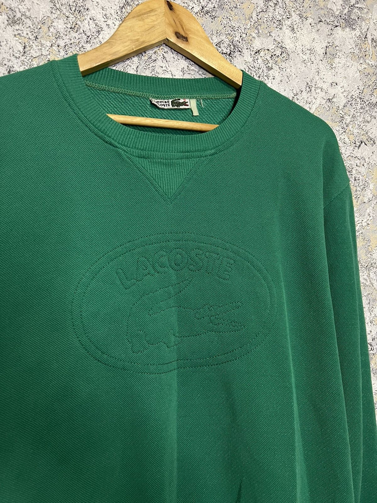 Lacoste × Vintage Vintage Chemise Lacoste Sweatshirt 90s Size US M / EU 48-50 / 2 - 2 Thumbnail