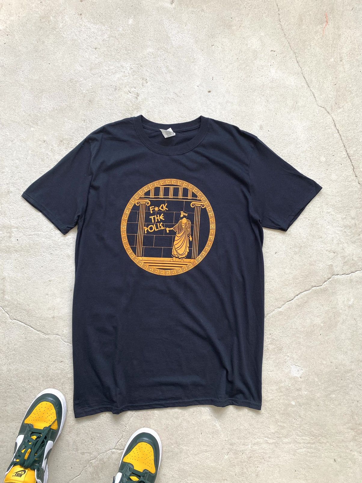 Hook-Ups Fuck The Police Art Greek Architecture T Shirt Hype Size US L / EU 52-54 / 3 - 3 Thumbnail