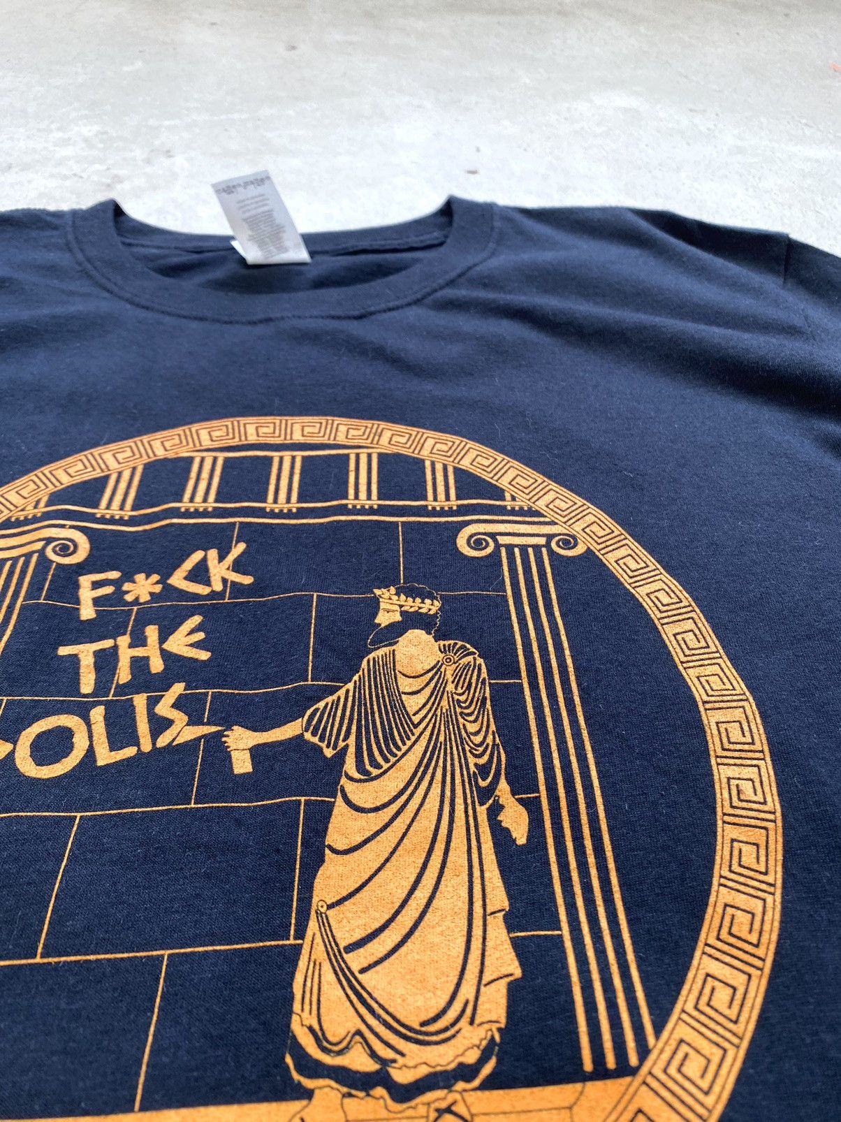 Hook-Ups Fuck The Police Art Greek Architecture T Shirt Hype Size US L / EU 52-54 / 3 - 6 Thumbnail